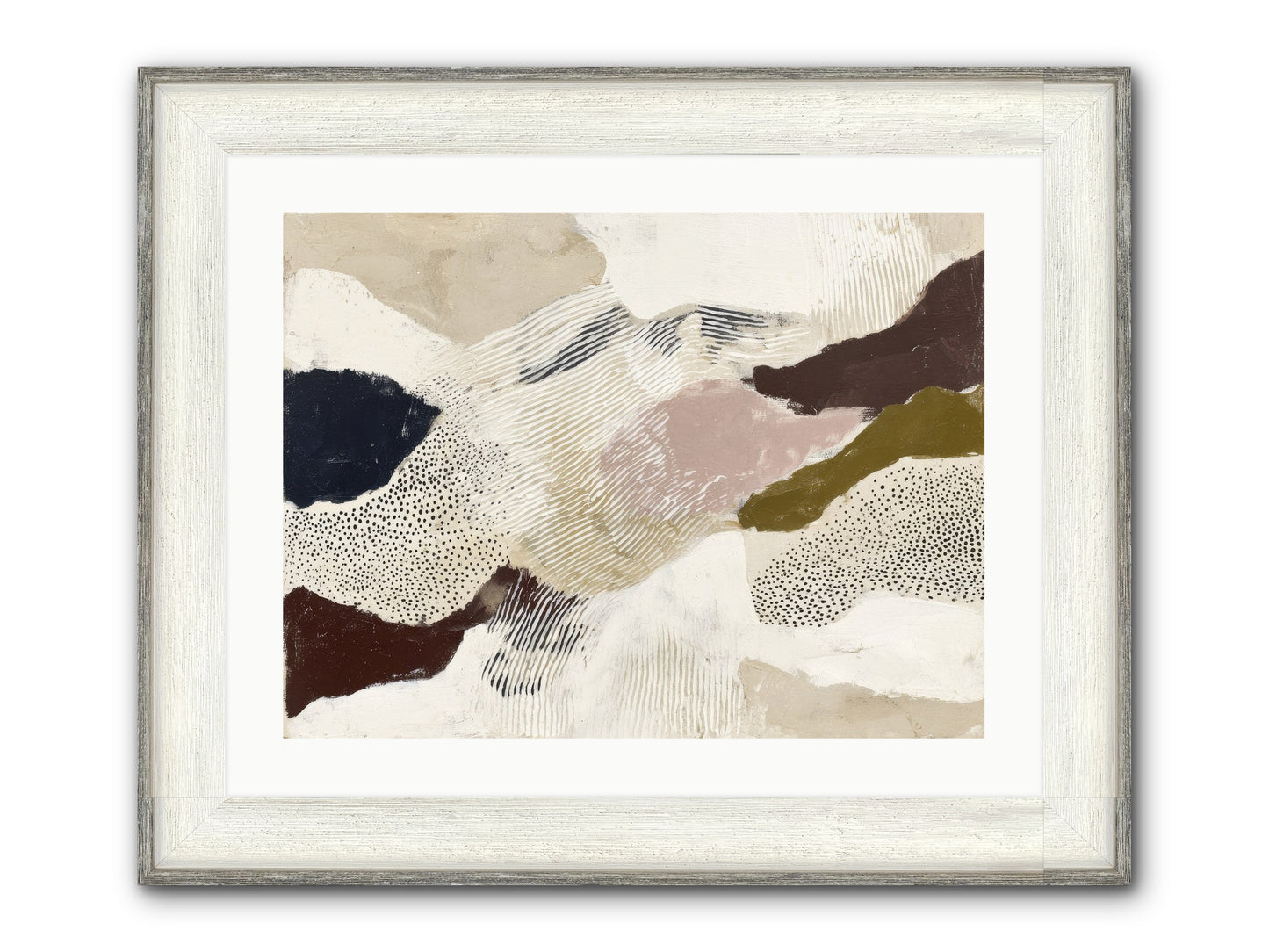 Hushed Framed Print - Driftwood White 24x18