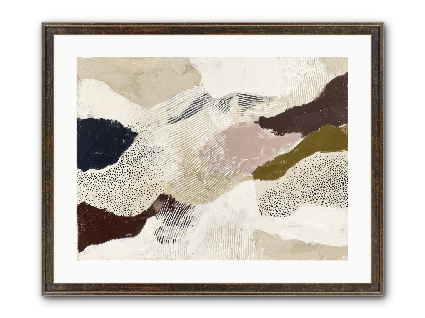Hushed Framed Print - Slimwoods Black/Gold 24x18
