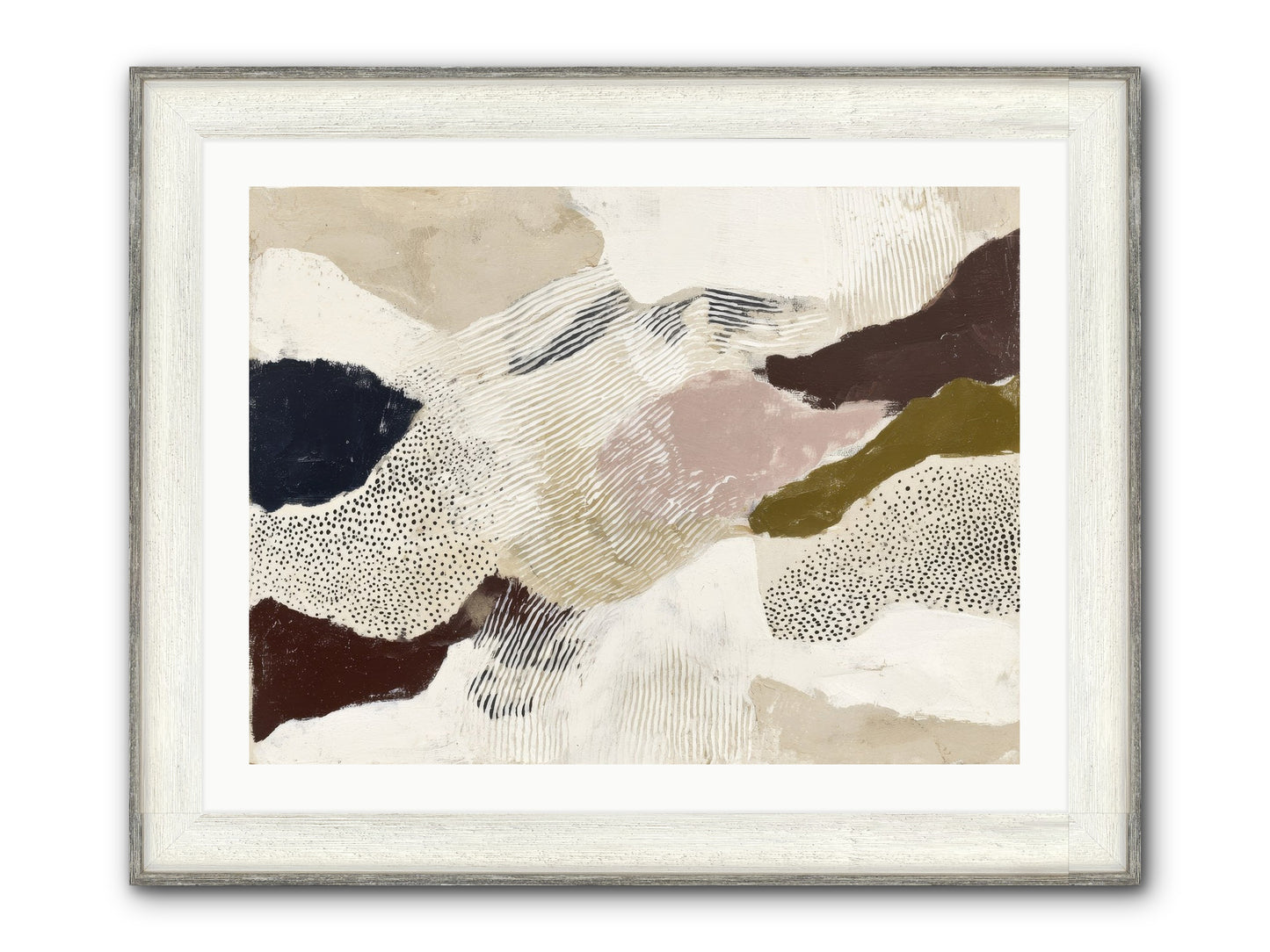 Hushed Framed Print - Driftwood White 32x24