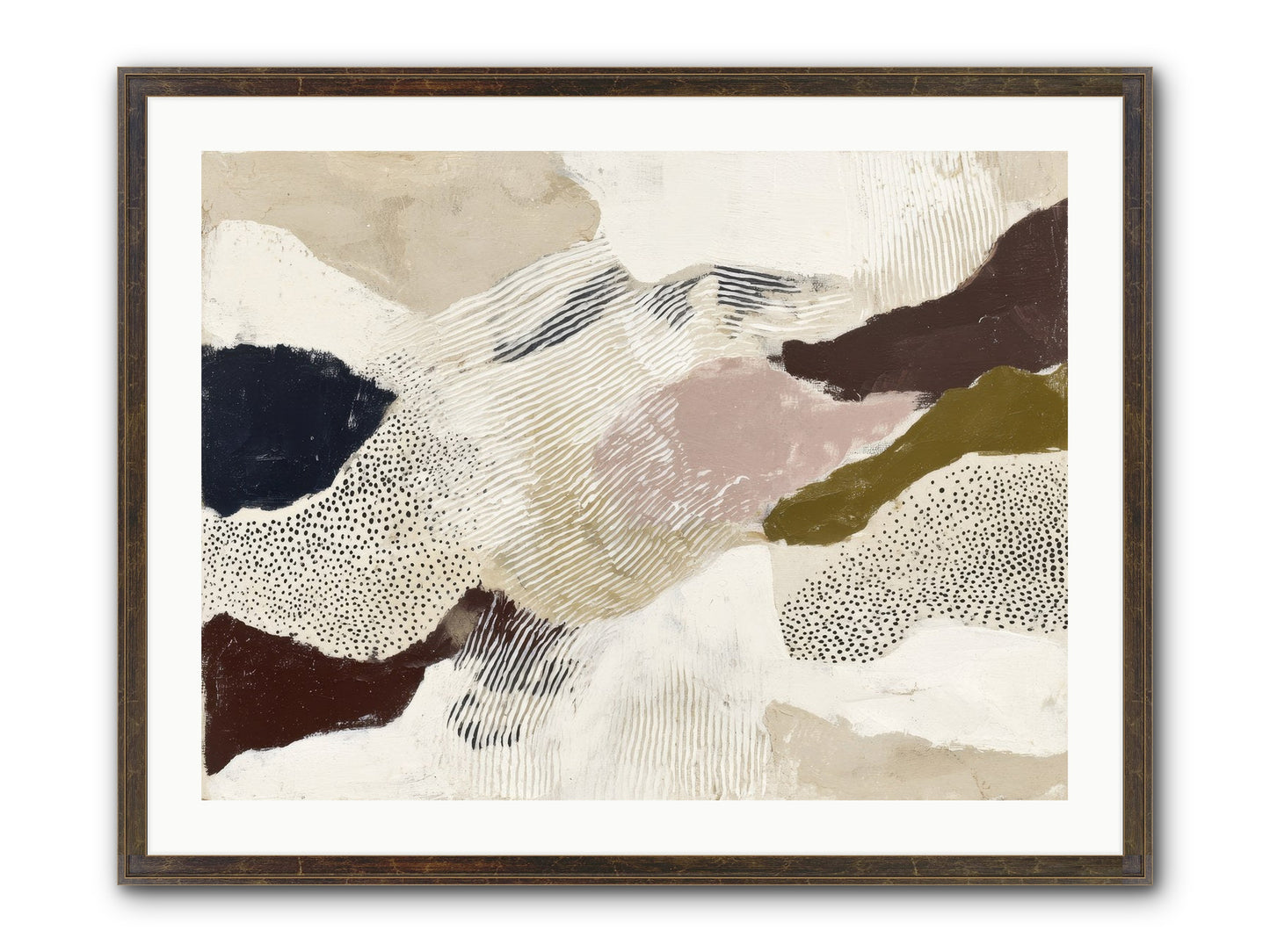 Hushed Framed Print - Slimwoods Black/Gold 32x24