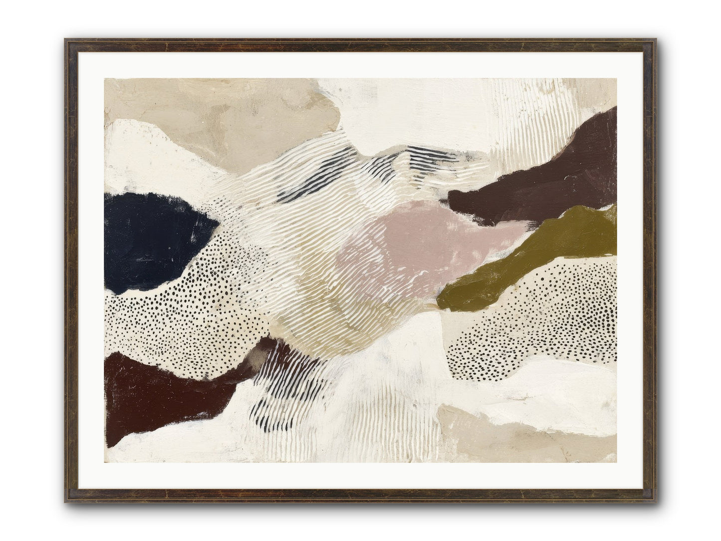 Hushed Framed Print - Slimwoods Black/Gold 40x30