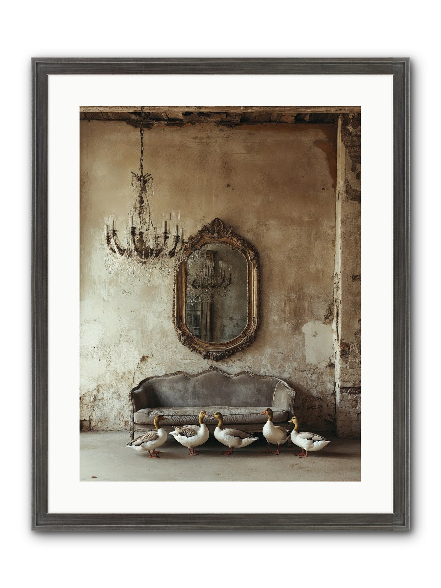 Idle Hour Framed Print - Slimwoods Black/Silver 18x24