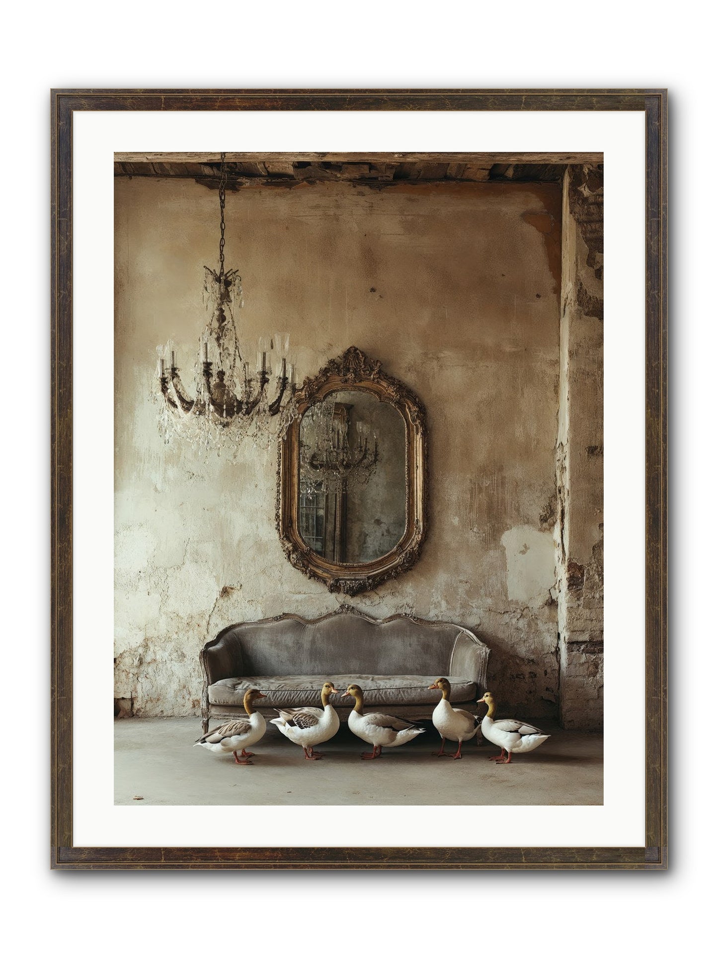 Idle Hour Framed Print - Slimwoods Black/Gold 24x32