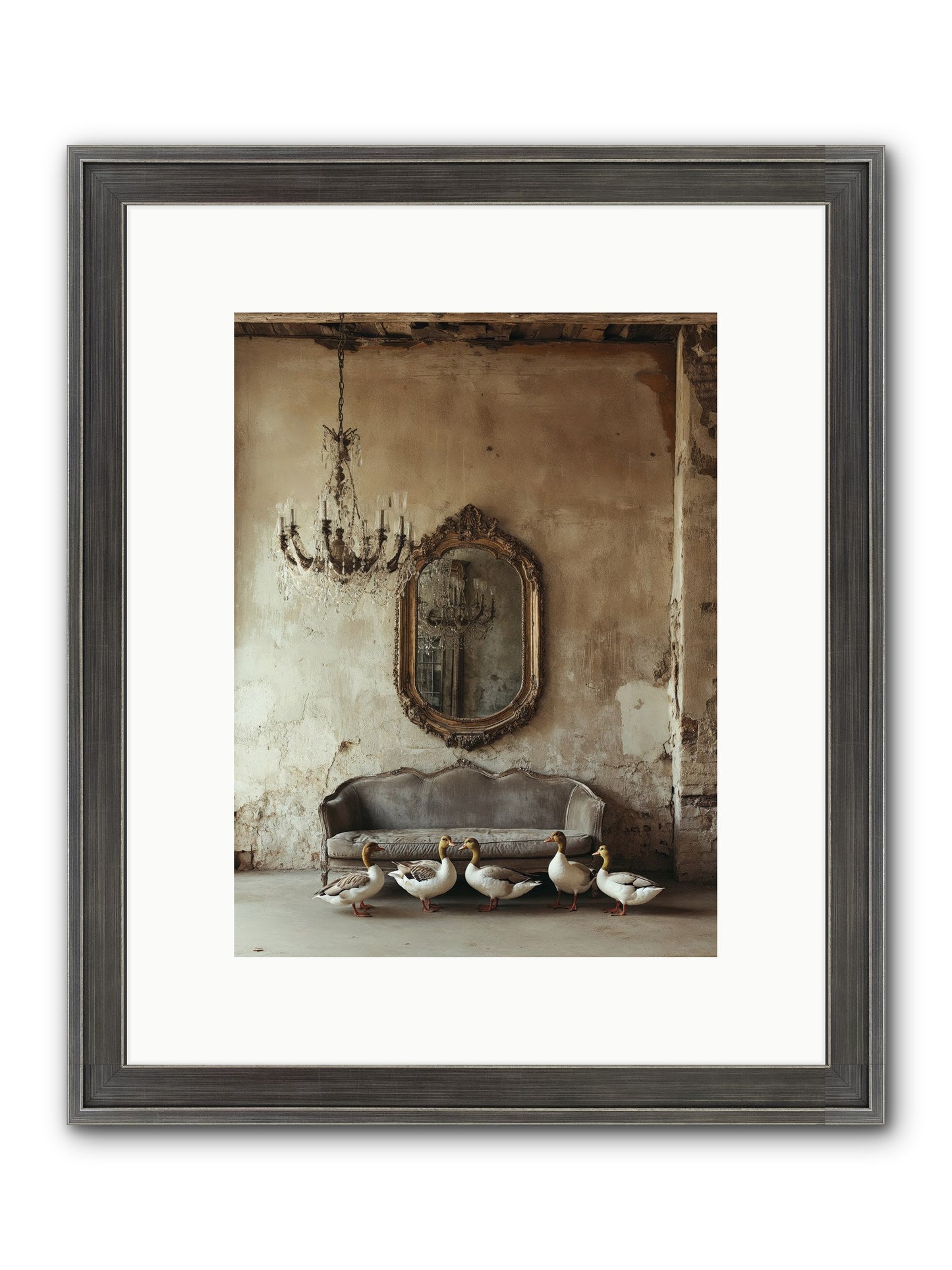 Idle Hour Framed Print - Slimwoods Black/Silver 9x12