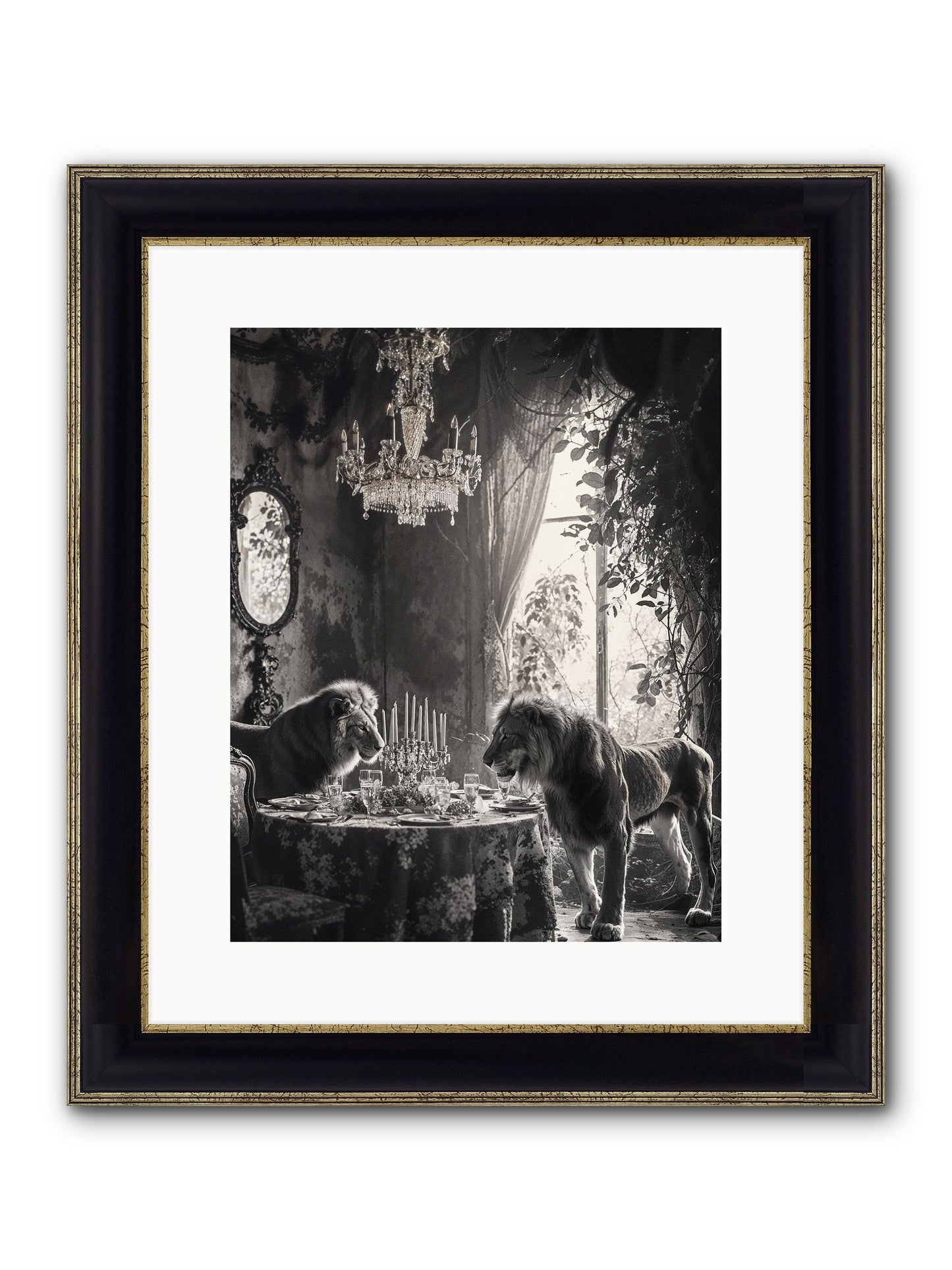 If I'm Lyin' Framed Print - Black & Gold 12x15