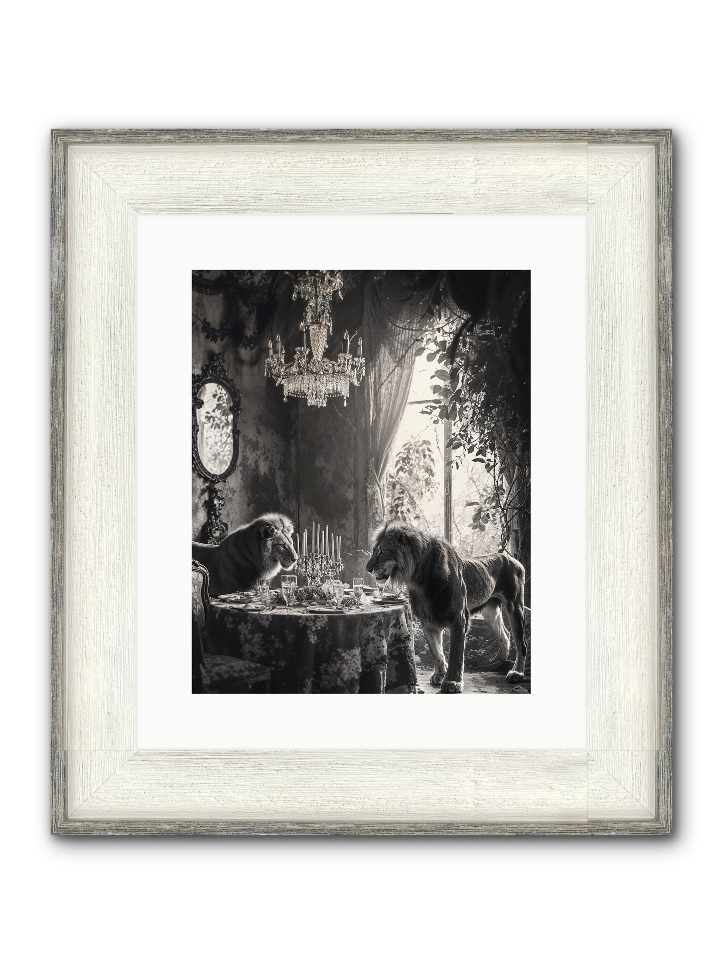 If I'm Lyin' Framed Print - Driftwood White 12x15