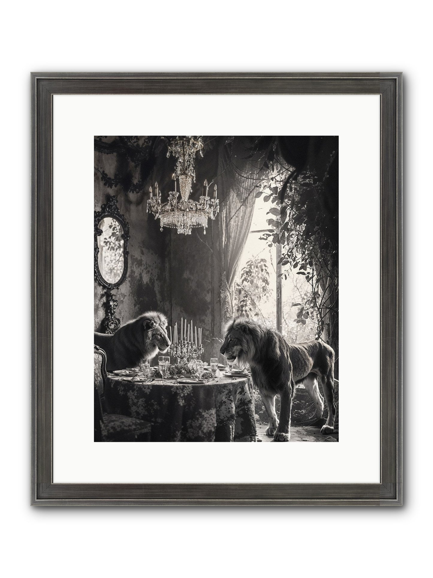 If I'm Lyin' Framed Print - Slimwoods Black/Silver 12x15