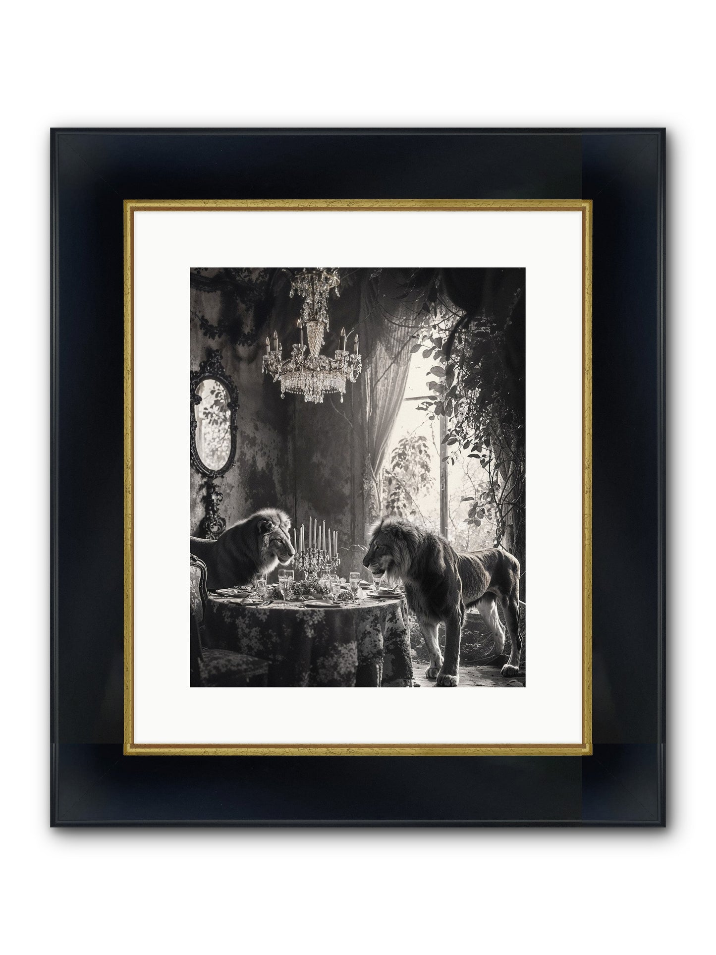 If I'm Lyin' Framed Print - Wide Black w/Gold 12x15