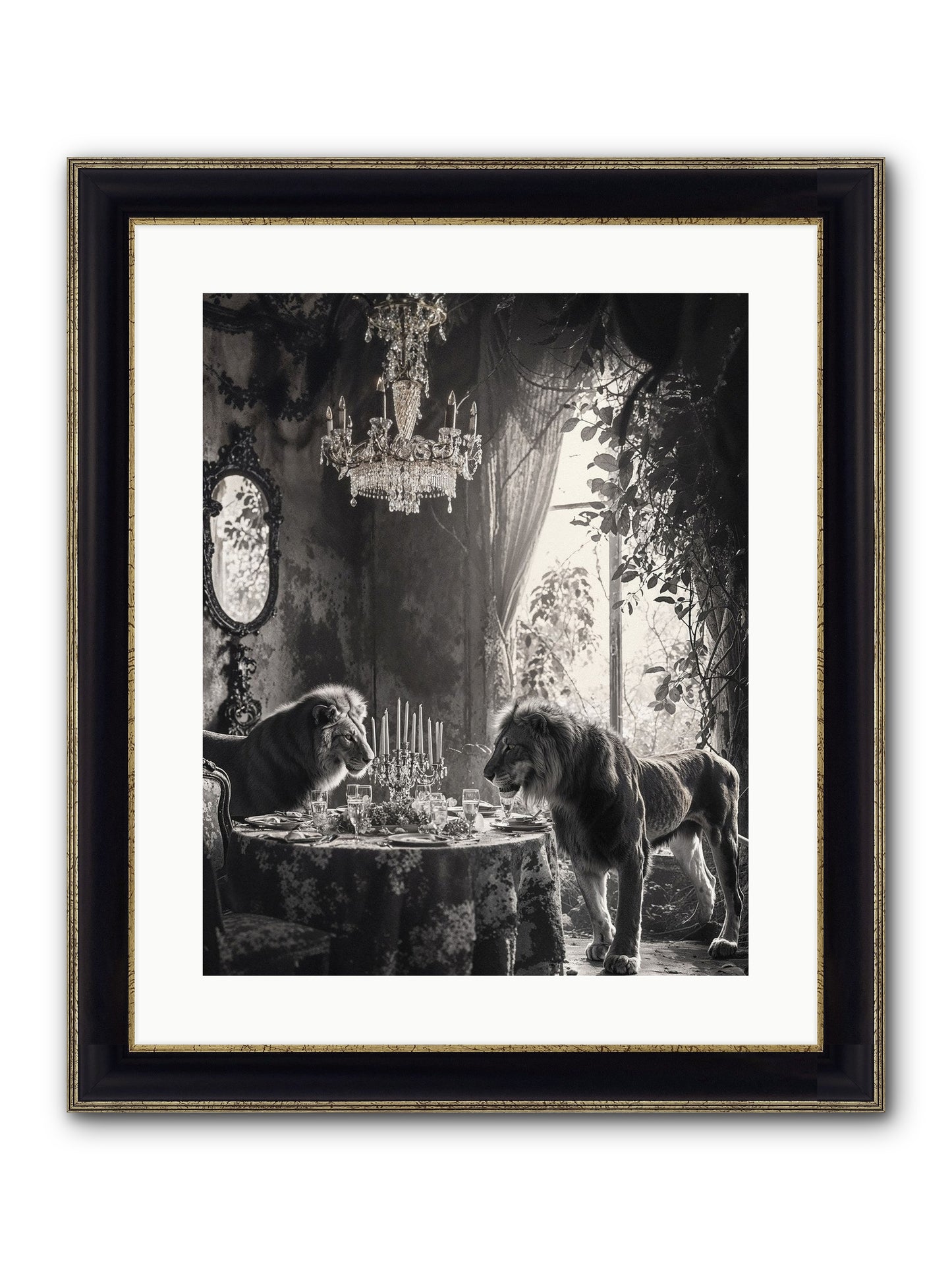 If I'm Lyin' Framed Print - Black & Gold 16x20