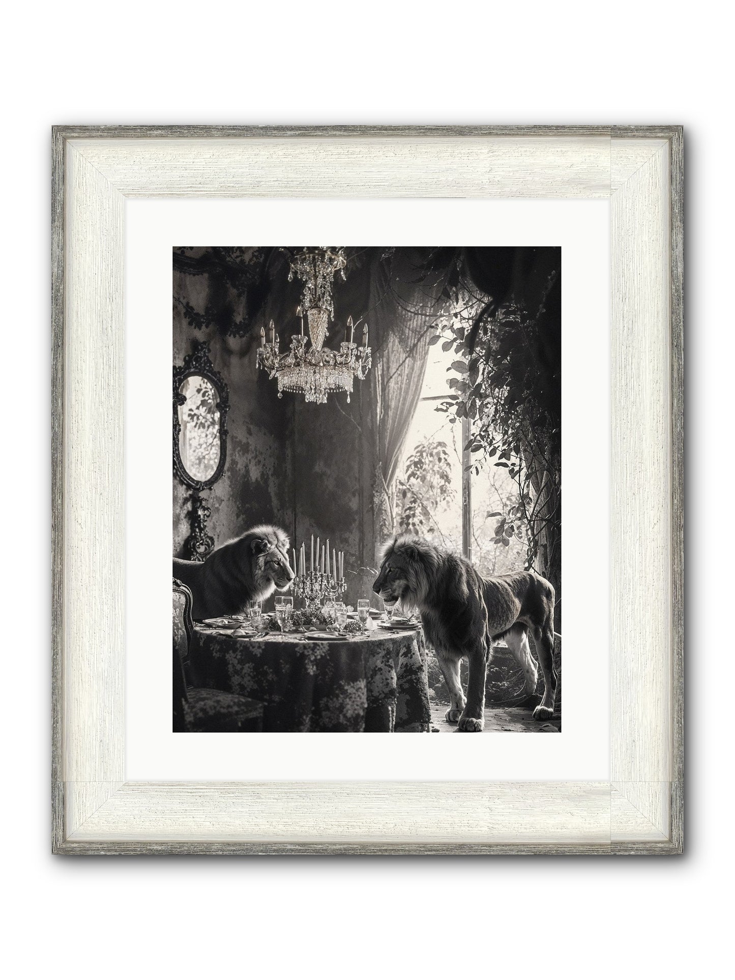 If I'm Lyin' Framed Print - Driftwood White 16x20