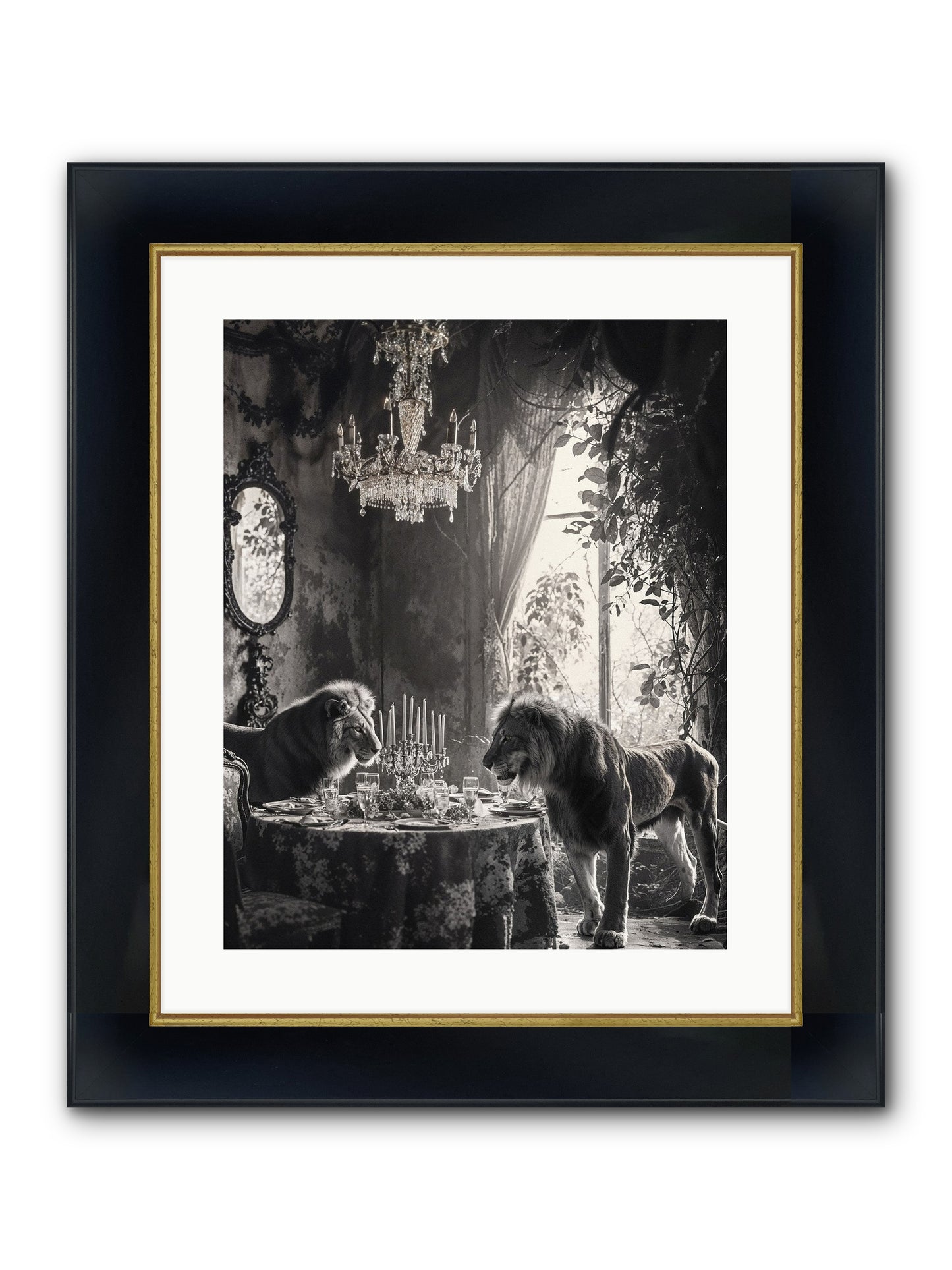 If I'm Lyin' Framed Print - Wide Black w/Gold 16x20