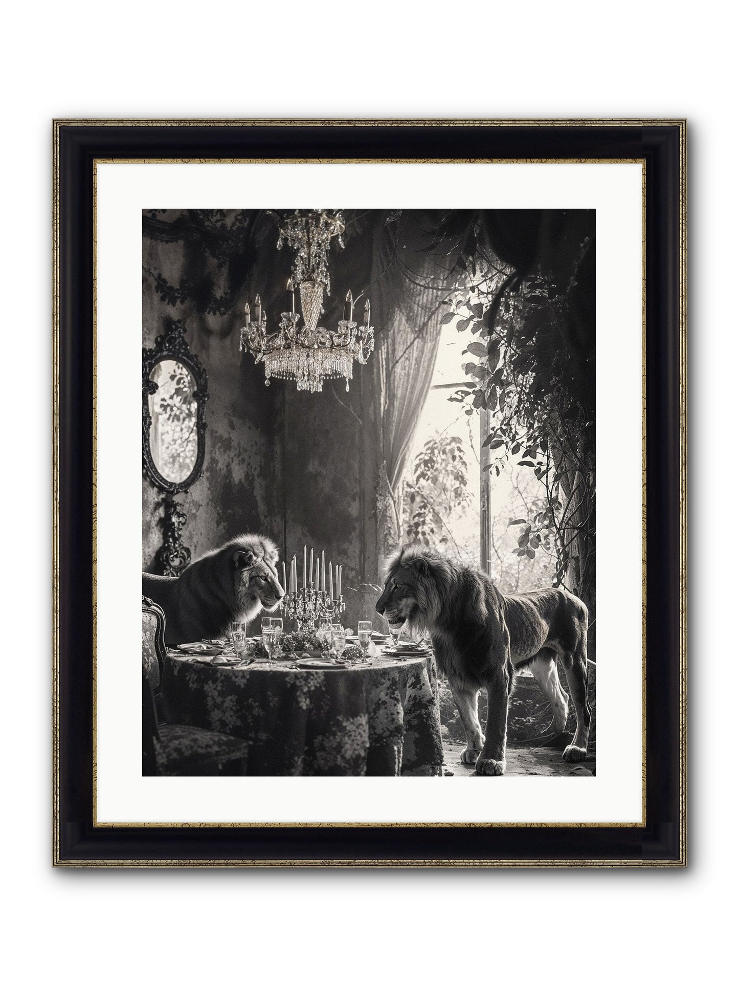 If I'm Lyin' Framed Print - Black & Gold 20x25