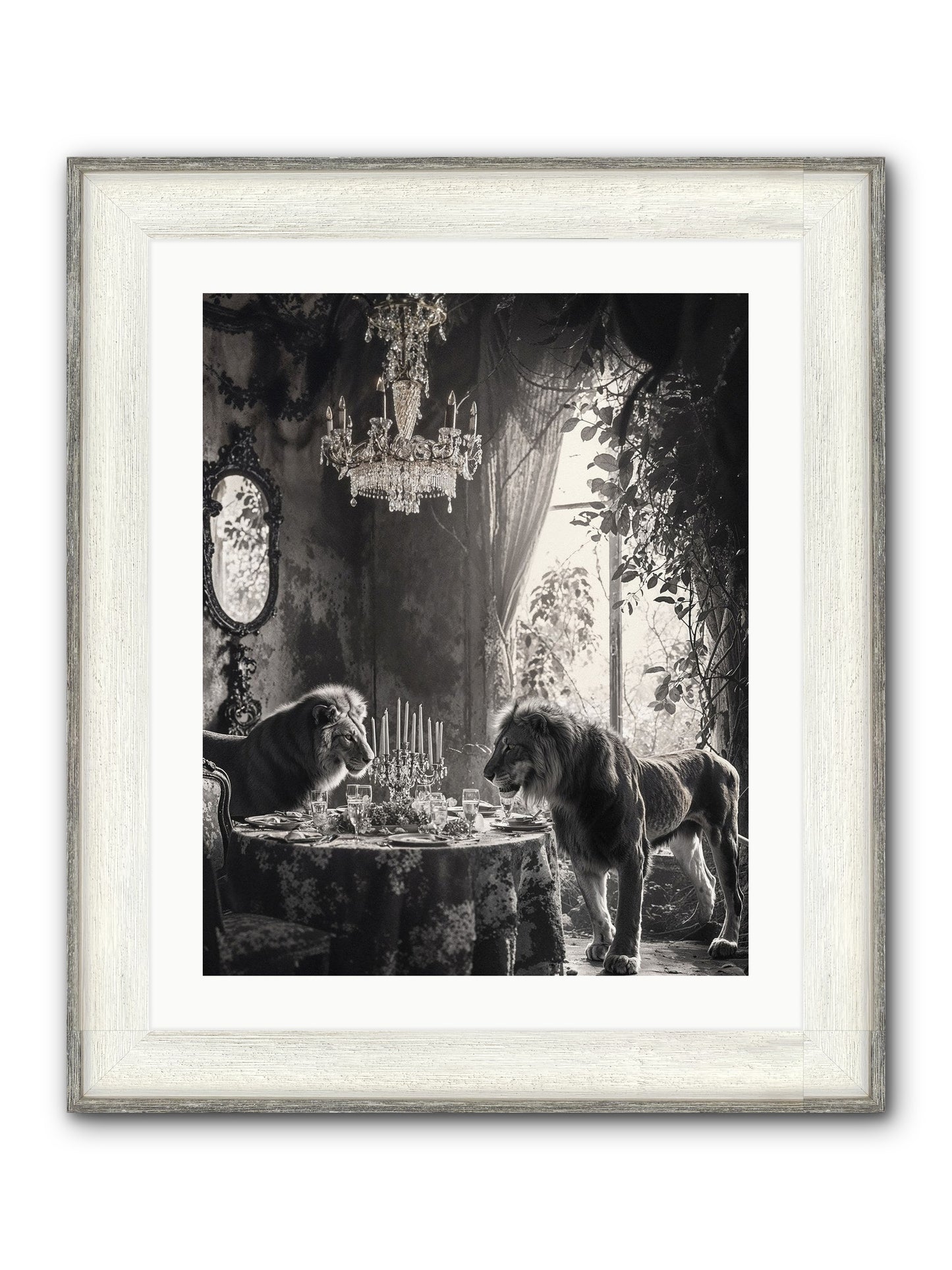 If I'm Lyin' Framed Print - Driftwood White 20x25
