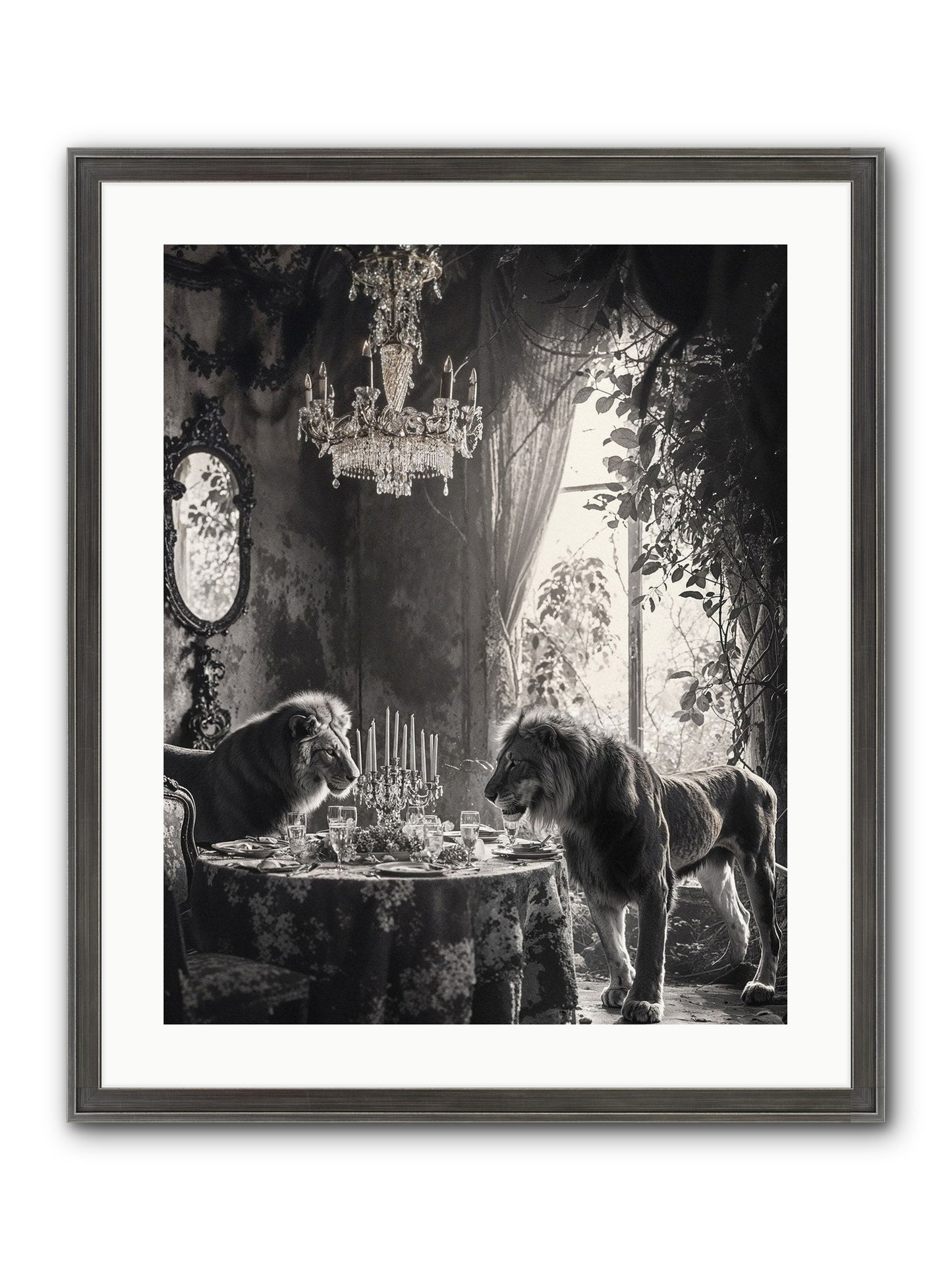 If I'm Lyin' Framed Print - Slimwoods Black/Silver 20x25