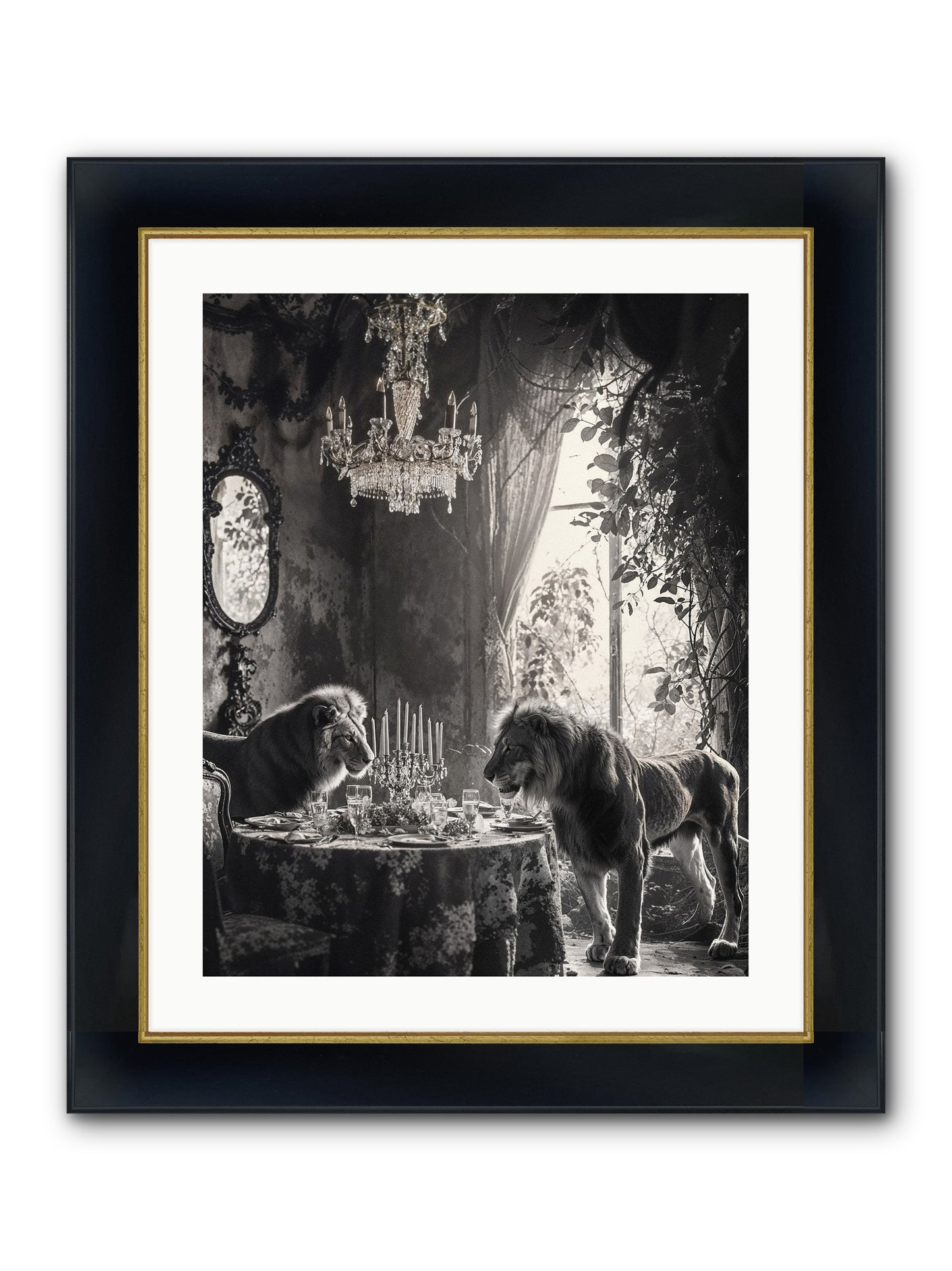 If I'm Lyin' Framed Print - Wide Black w/Gold 20x25