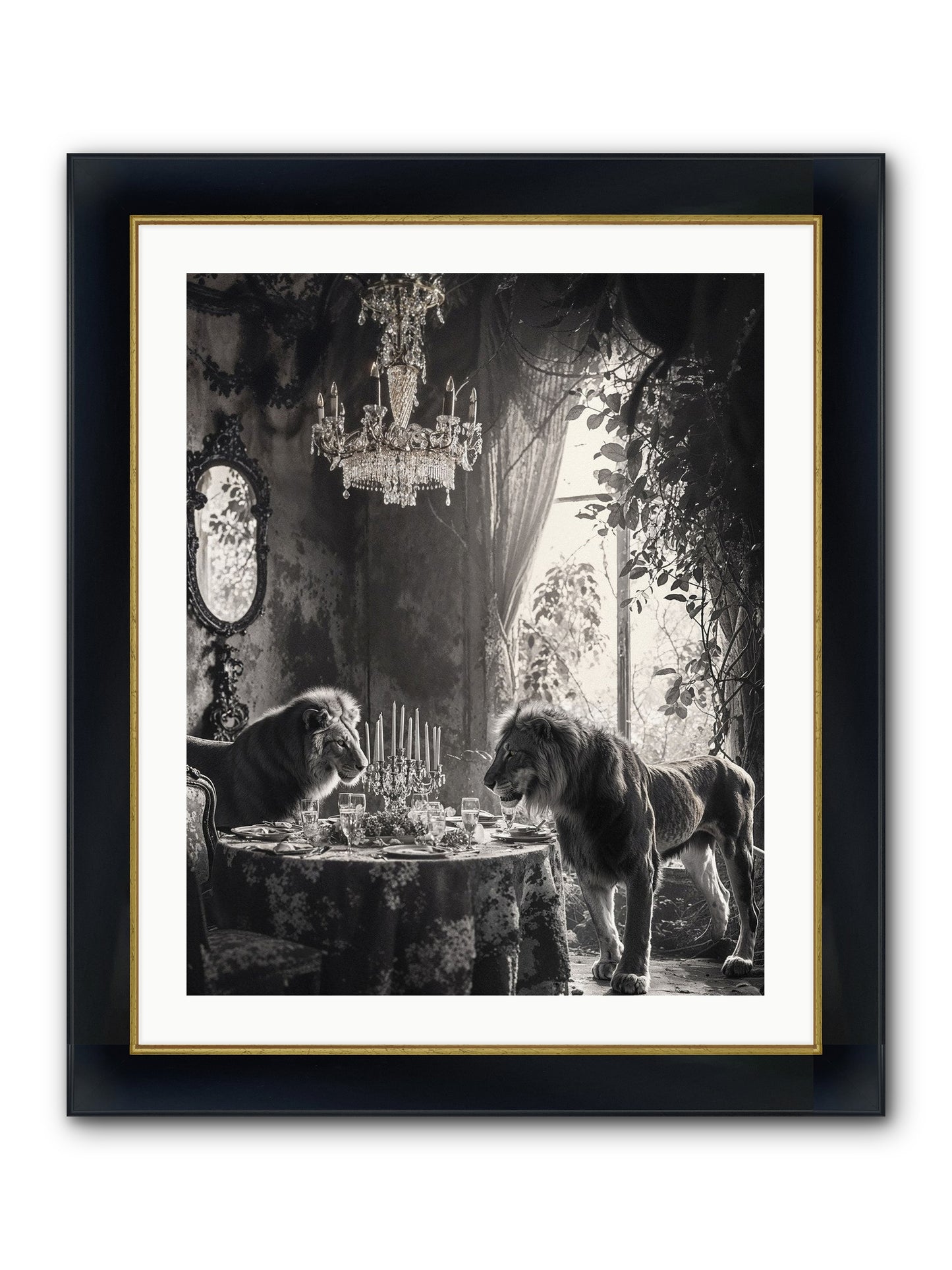 If I'm Lyin' Framed Print - Wide Black w/Gold 24x30