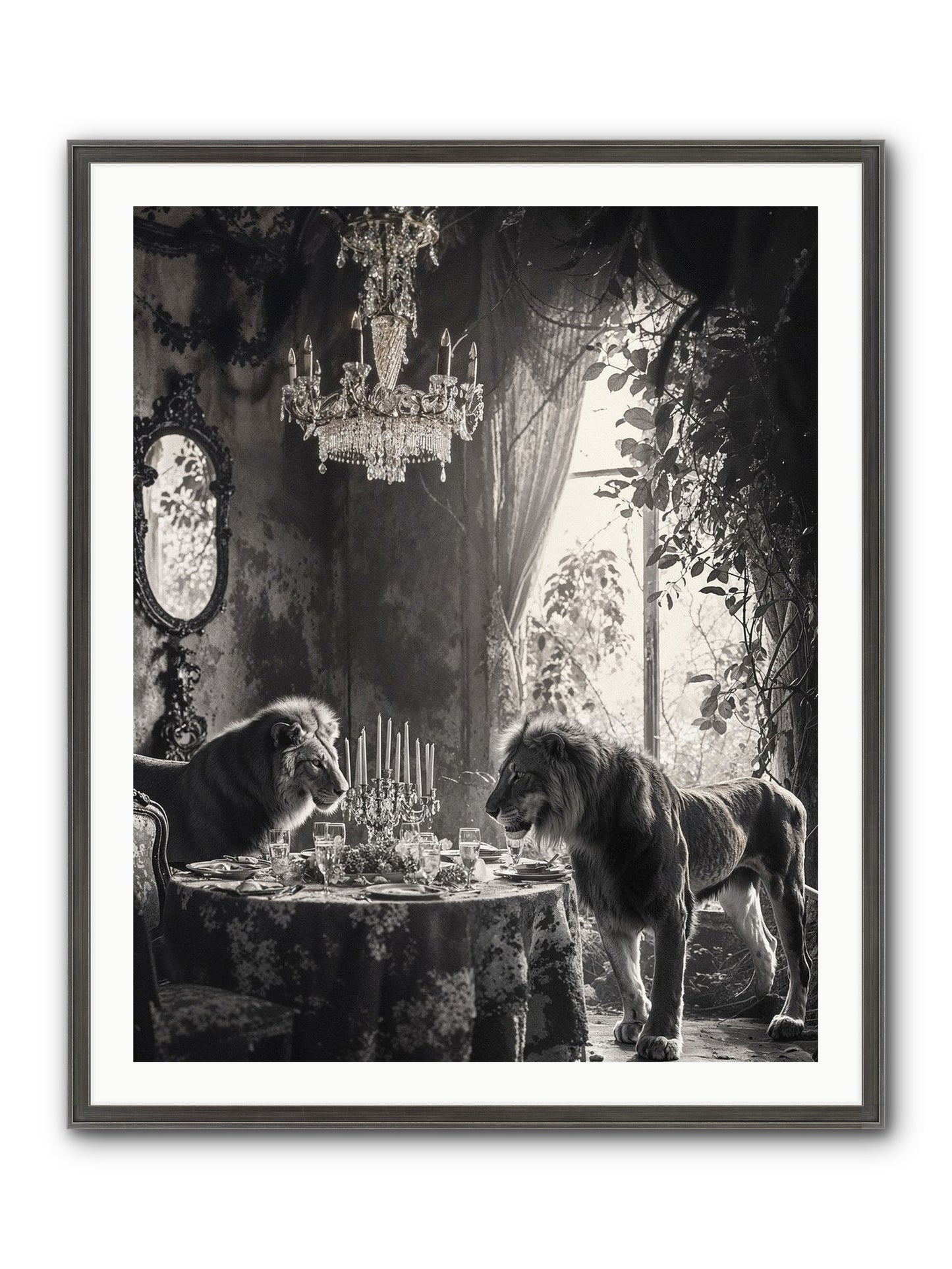 If I'm Lyin' Framed Print - Slimwoods Black/Silver 32x40