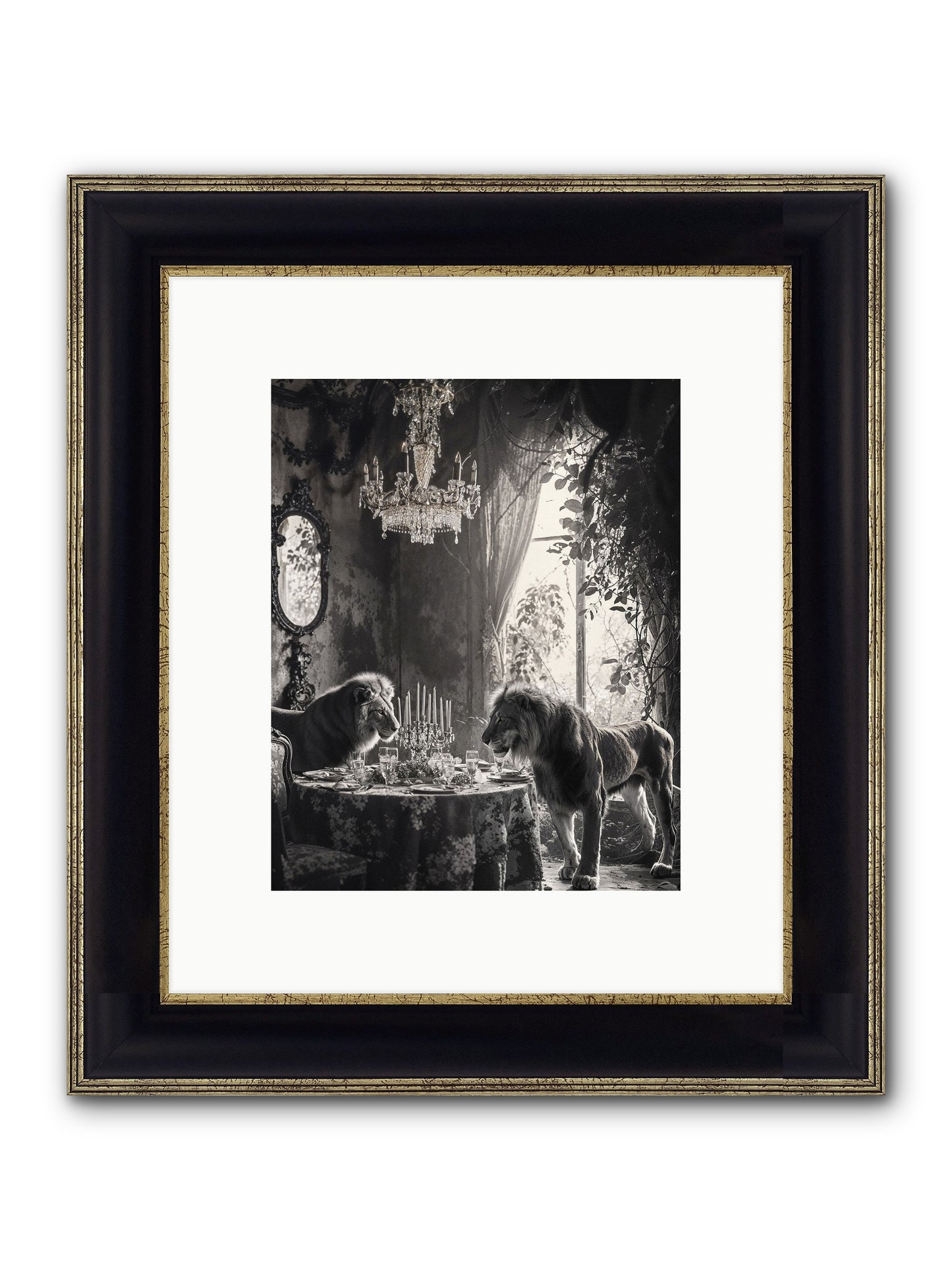 If I'm Lyin' Framed Print - Black & Gold 8x10