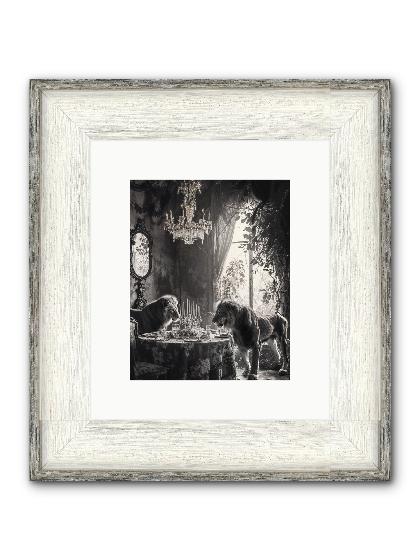 If I'm Lyin' Framed Print - Driftwood White 8x10