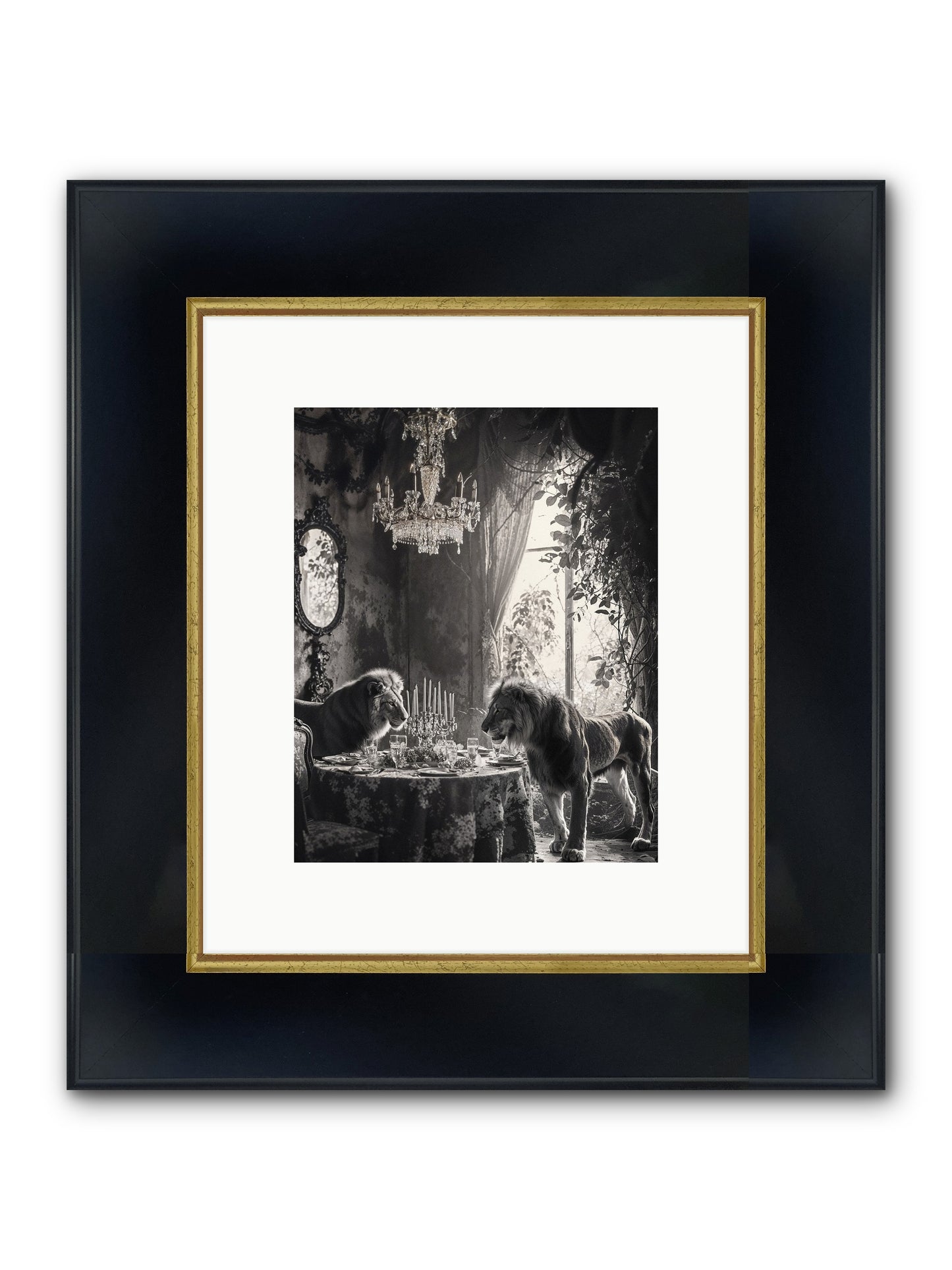 If I'm Lyin' Framed Print - Wide Black w/Gold 8x10