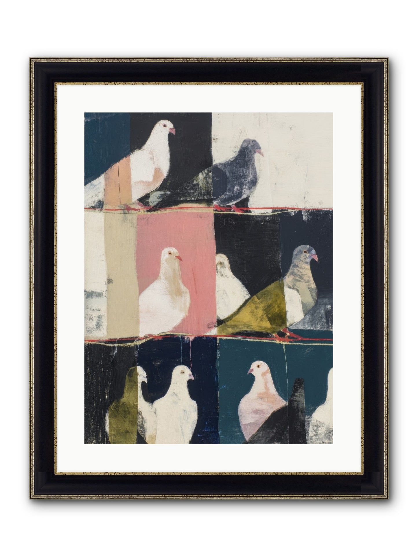 Illuminated Framed Print - Black & Gold 18x24