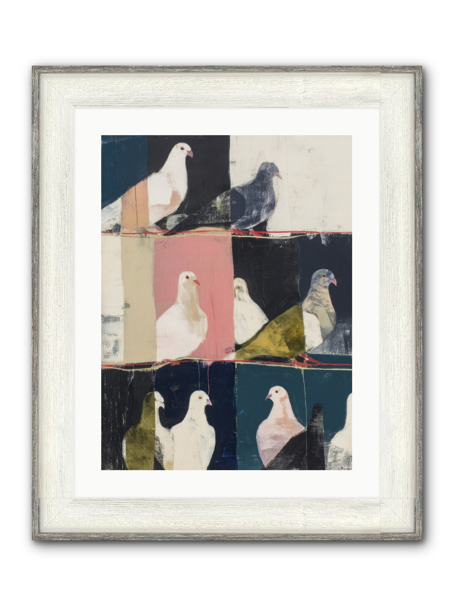Illuminated Framed Print - Driftwood White 18x24
