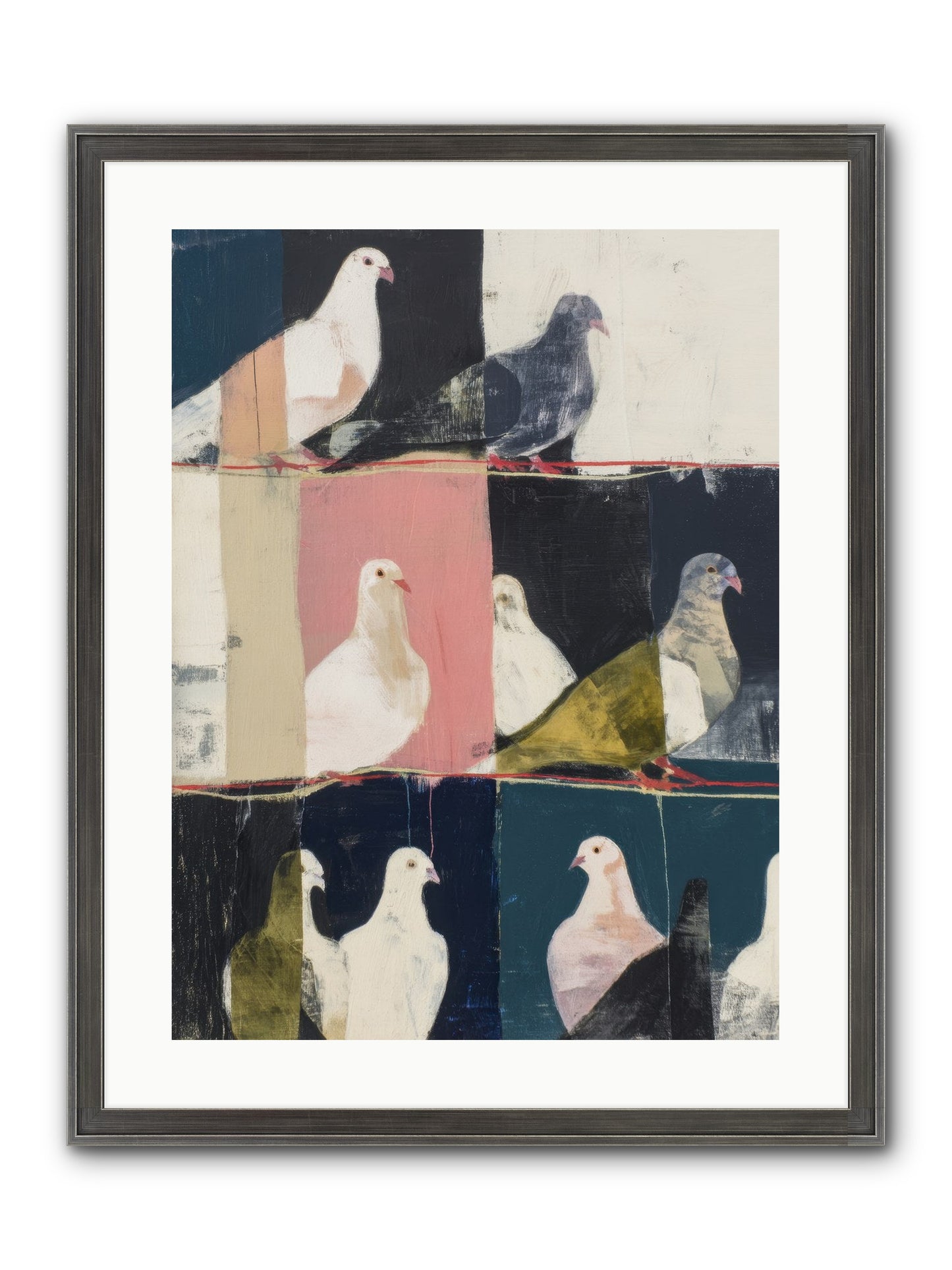 Illuminated Framed Print - Slimwoods Black/Silver 18x24