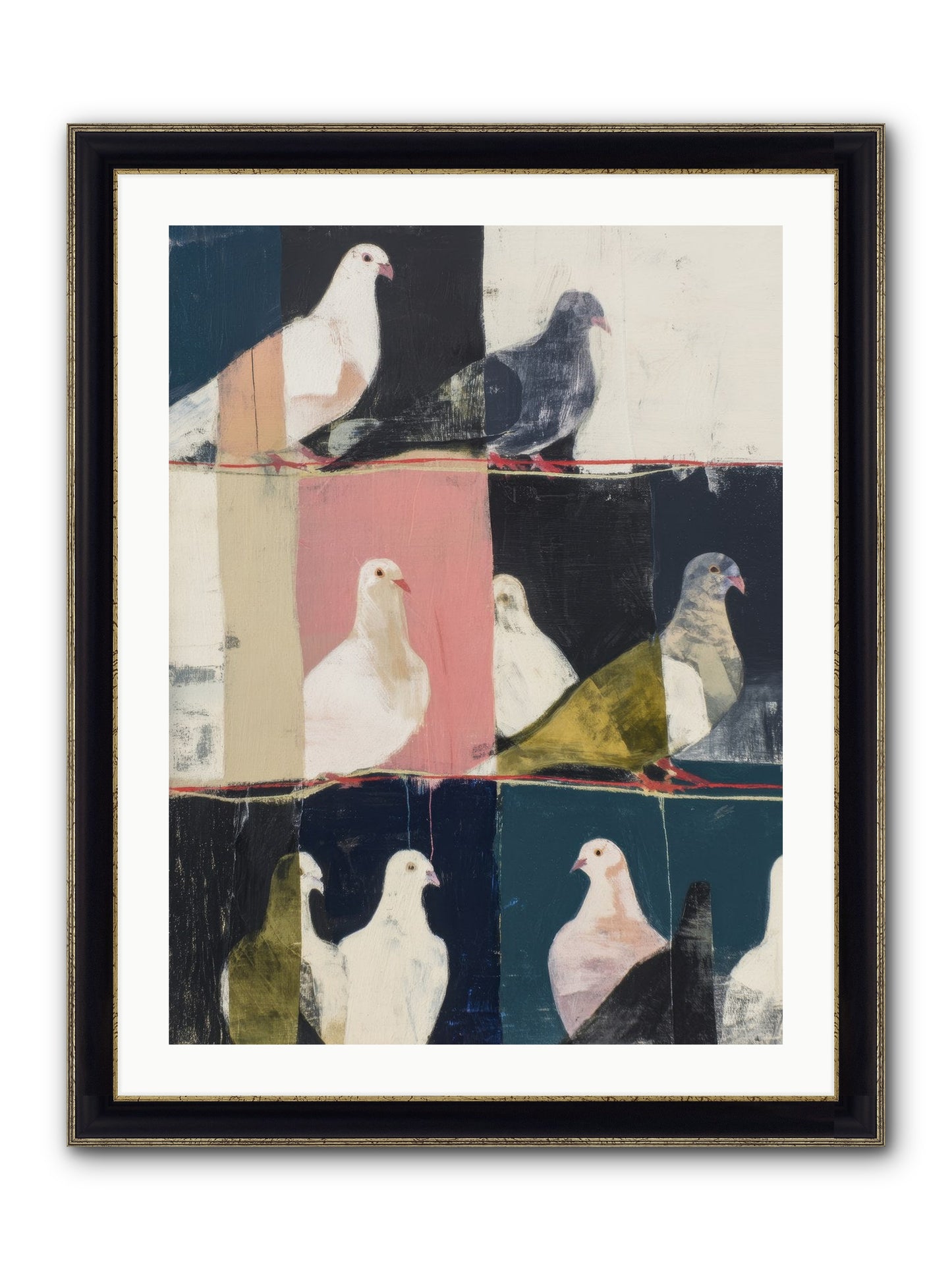 Illuminated Framed Print - Black & Gold 24x32
