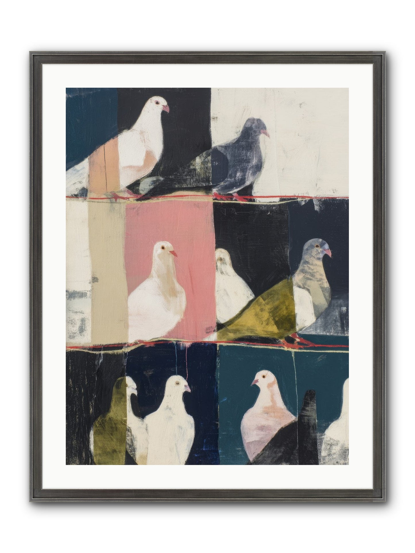 Illuminated Framed Print - Slimwoods Black/Silver 24x32