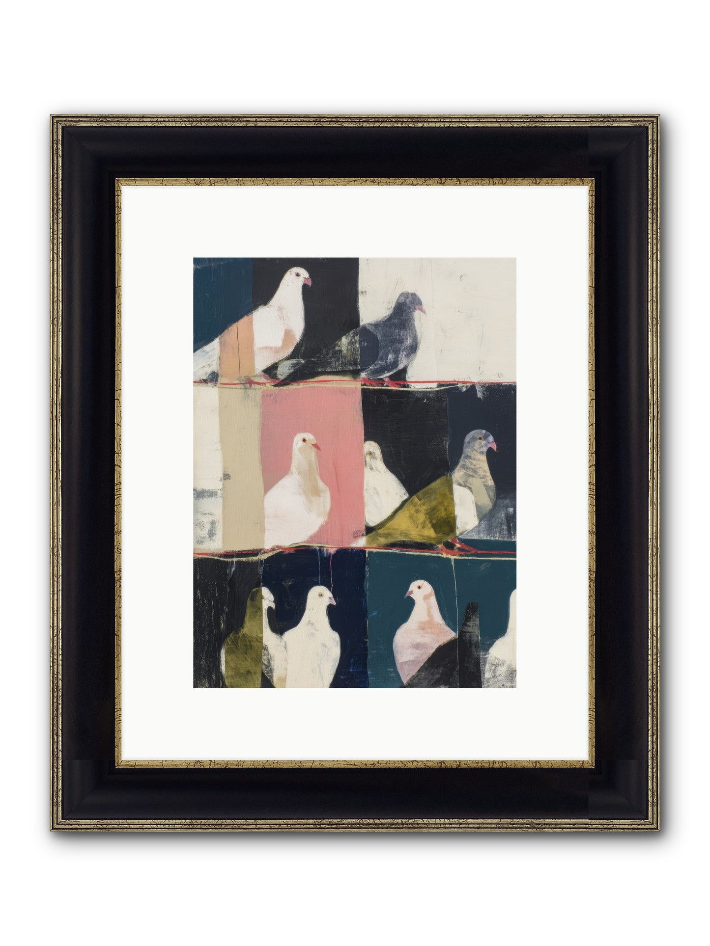 Illuminated Framed Print - Black & Gold 9x12