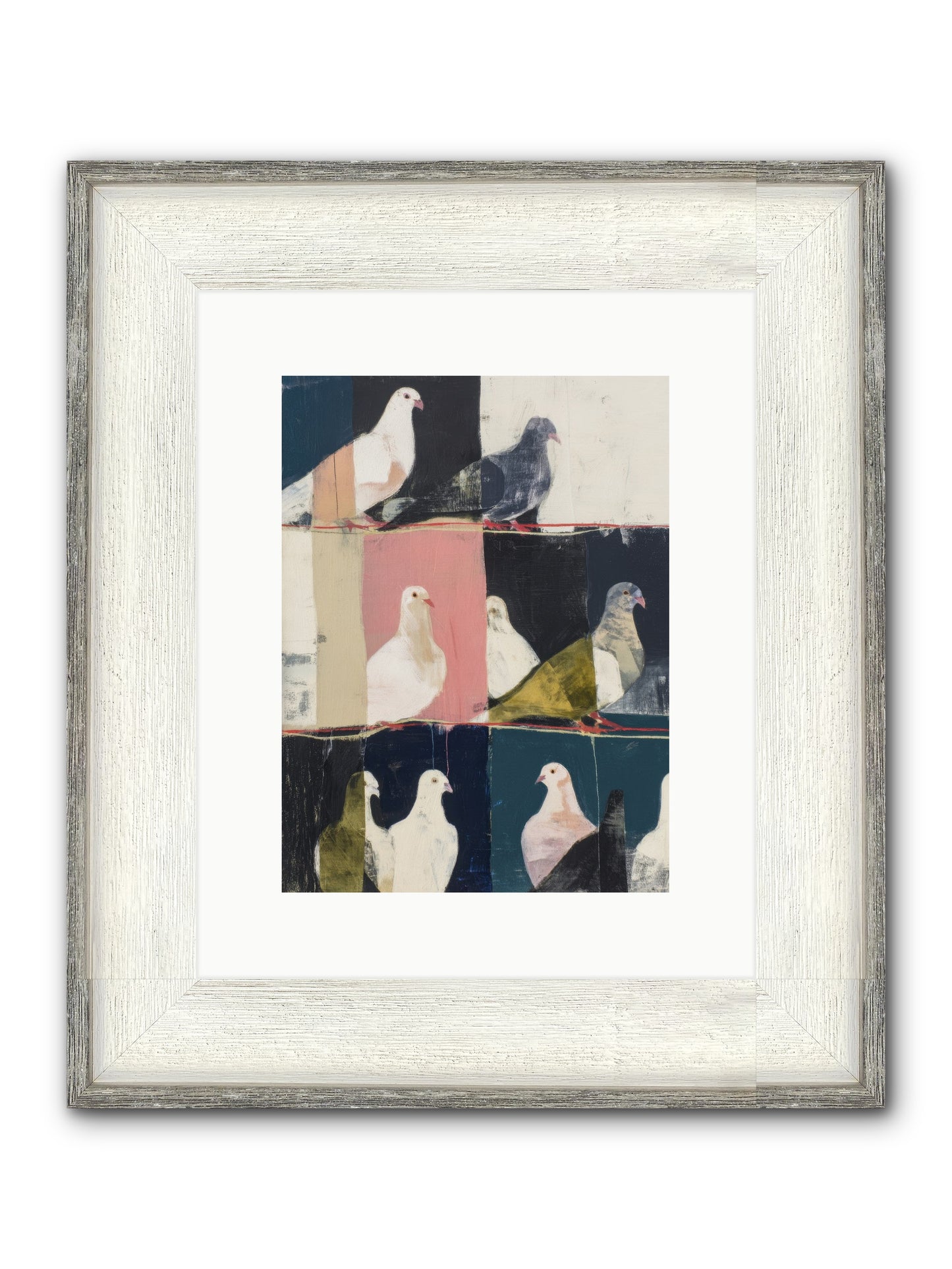 Illuminated Framed Print - Driftwood White 9x12