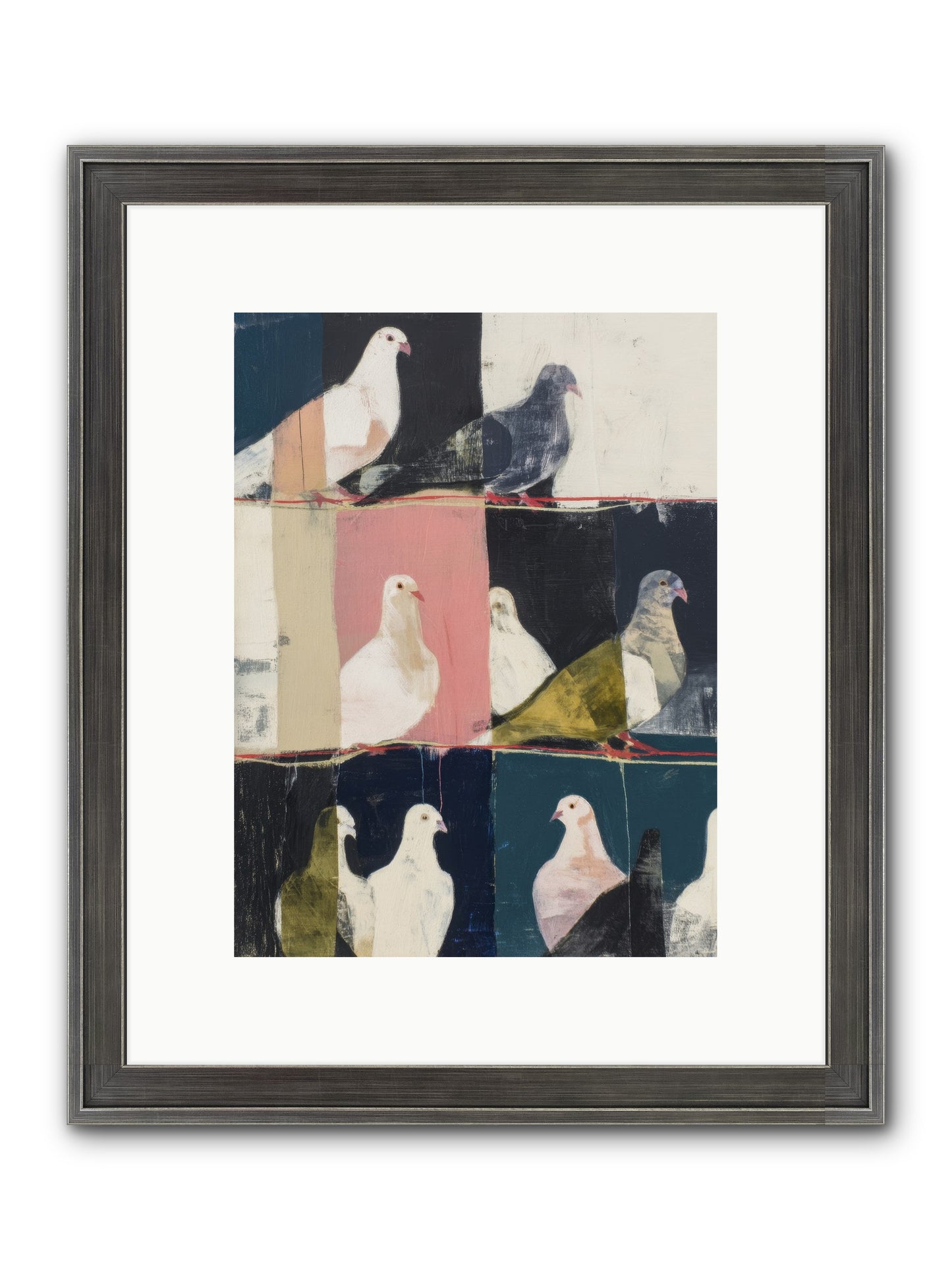 Illuminated Framed Print - Slimwoods Black/Silver 9x12