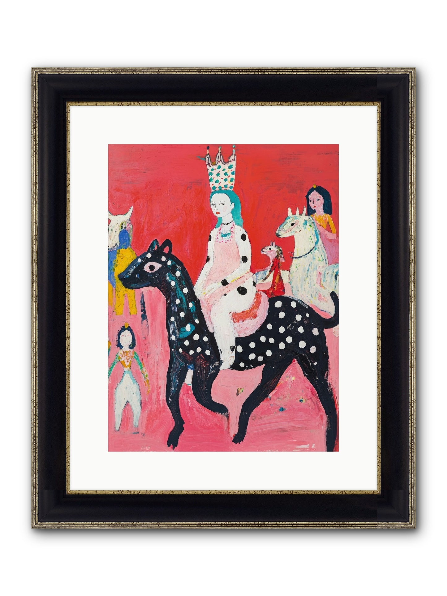 Imperial Chase Framed Print - Black & Gold 12x16