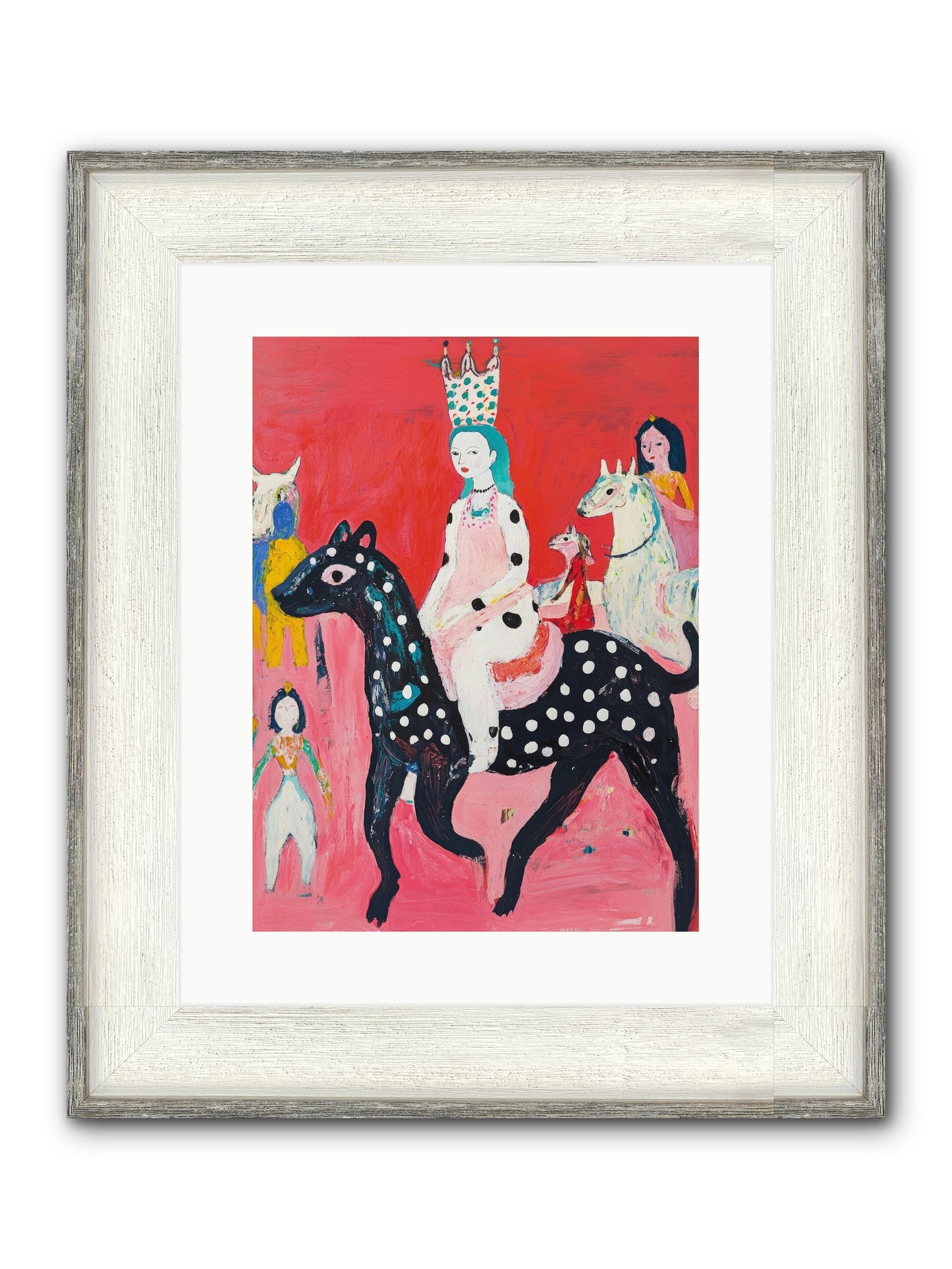 Imperial Chase Framed Print - Driftwood White 12x16