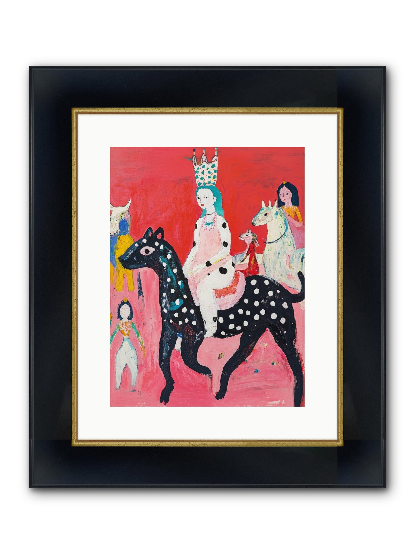 Imperial Chase Framed Print - Wide Black w/Gold 12x16