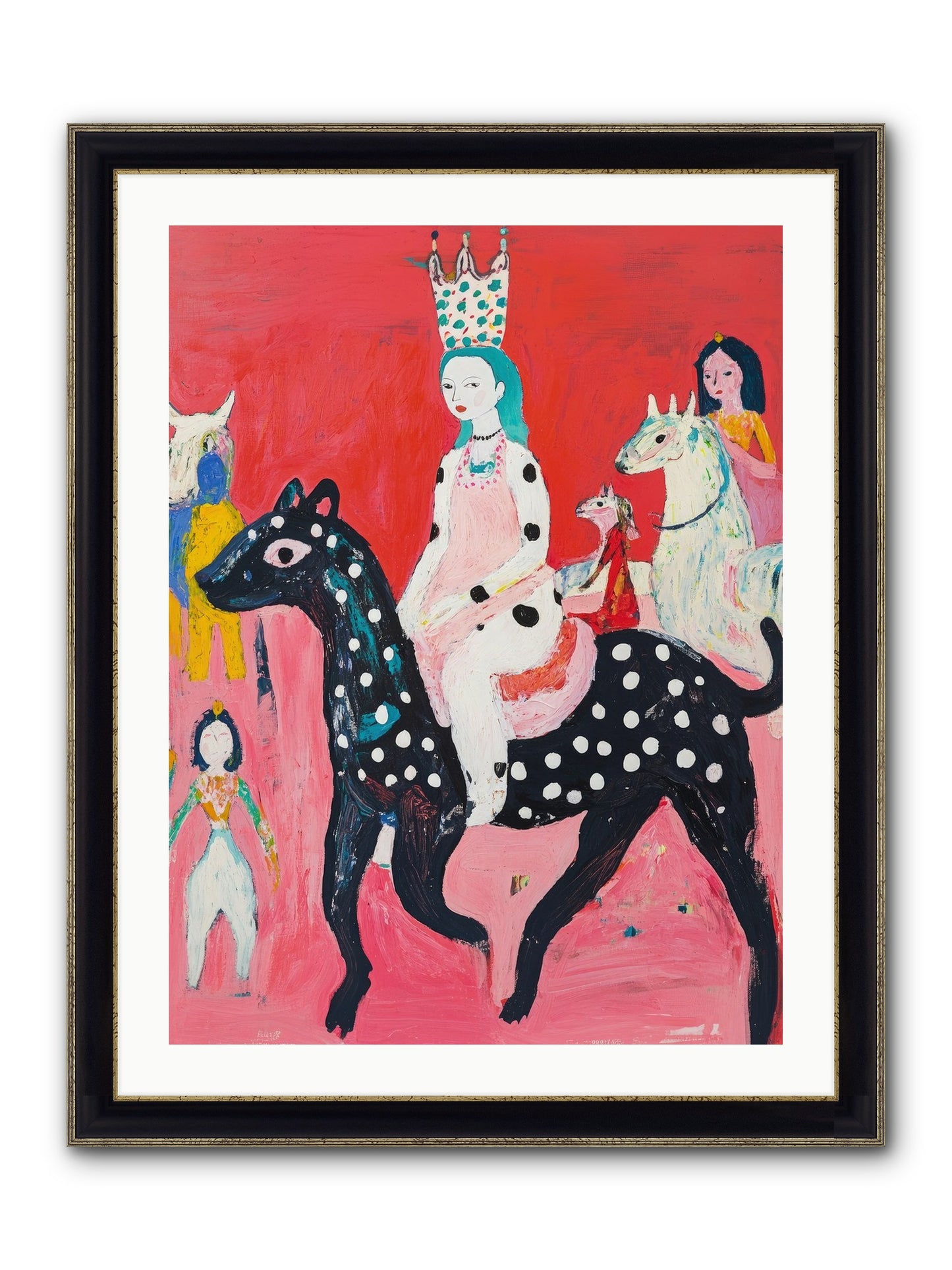 Imperial Chase Framed Print - Black & Gold 24x32