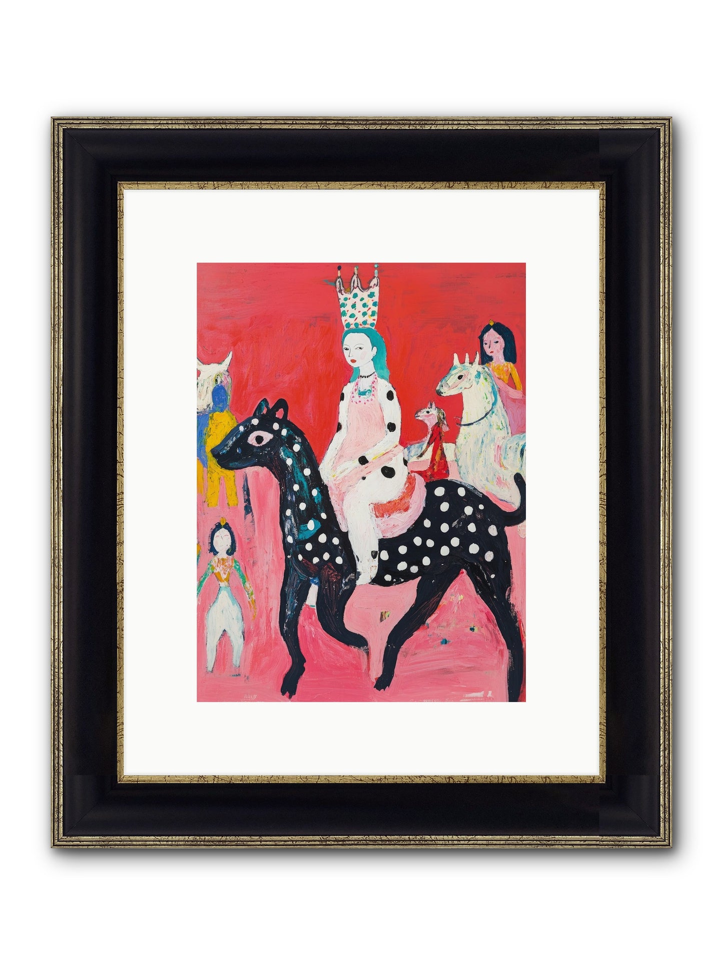 Imperial Chase Framed Print - Black & Gold 9x12