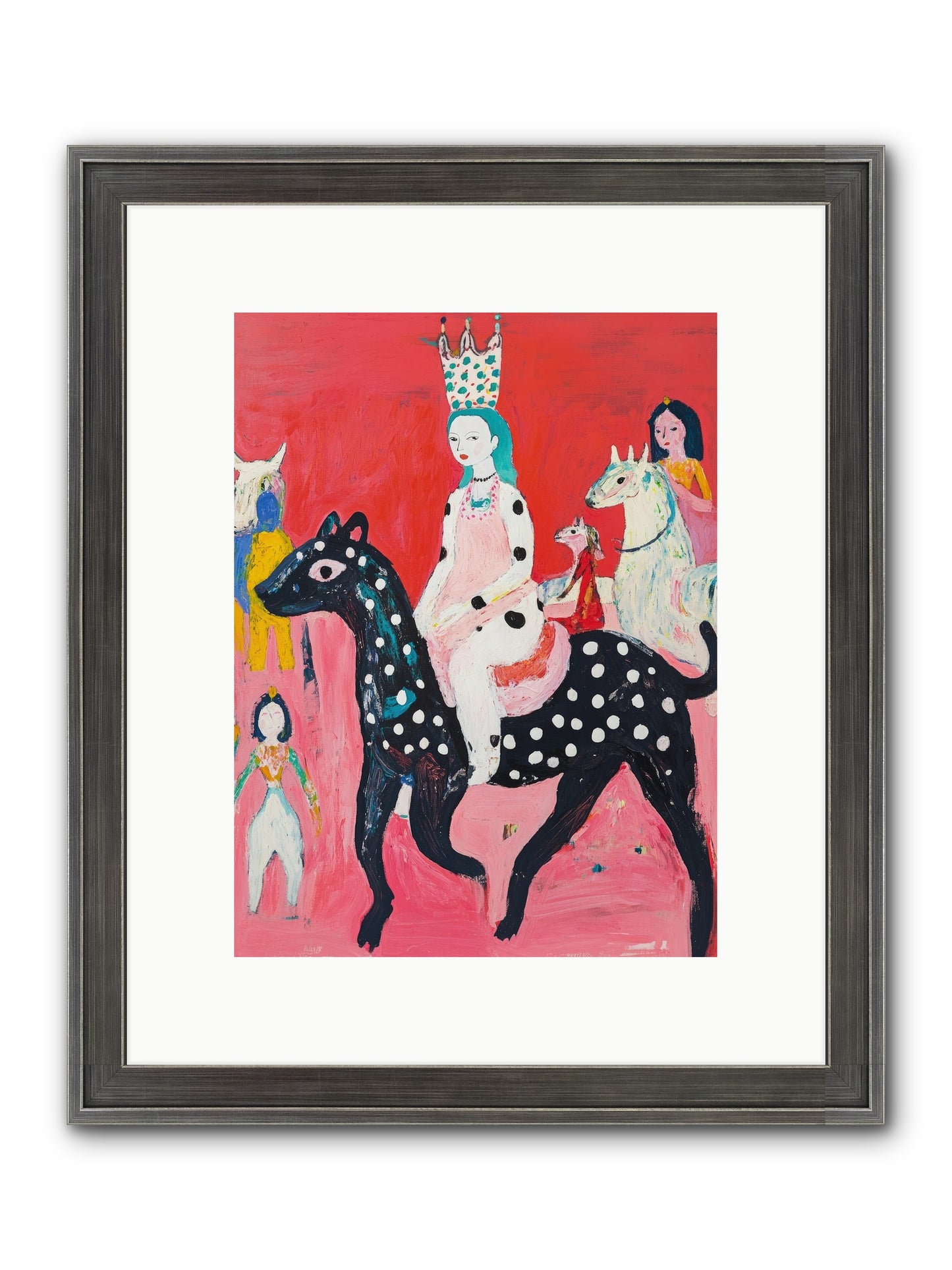 Imperial Chase Framed Print - Slimwoods Black/Silver 9x12