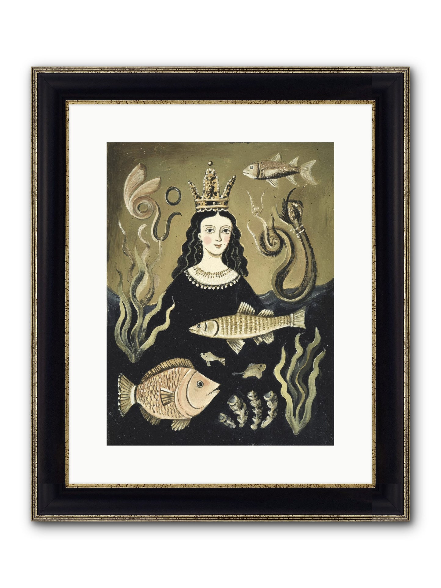 Imperial Waters Framed Print - Black & Gold 12x16
