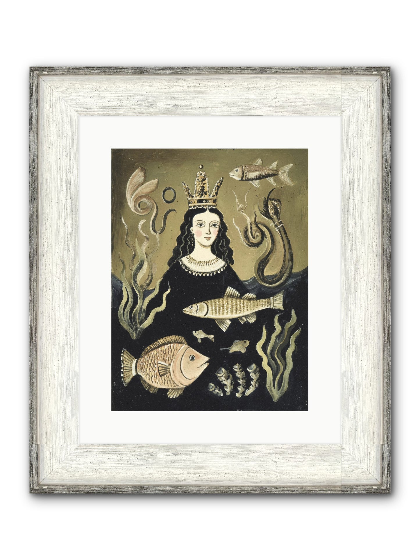 Imperial Waters Framed Print - Driftwood White 12x16