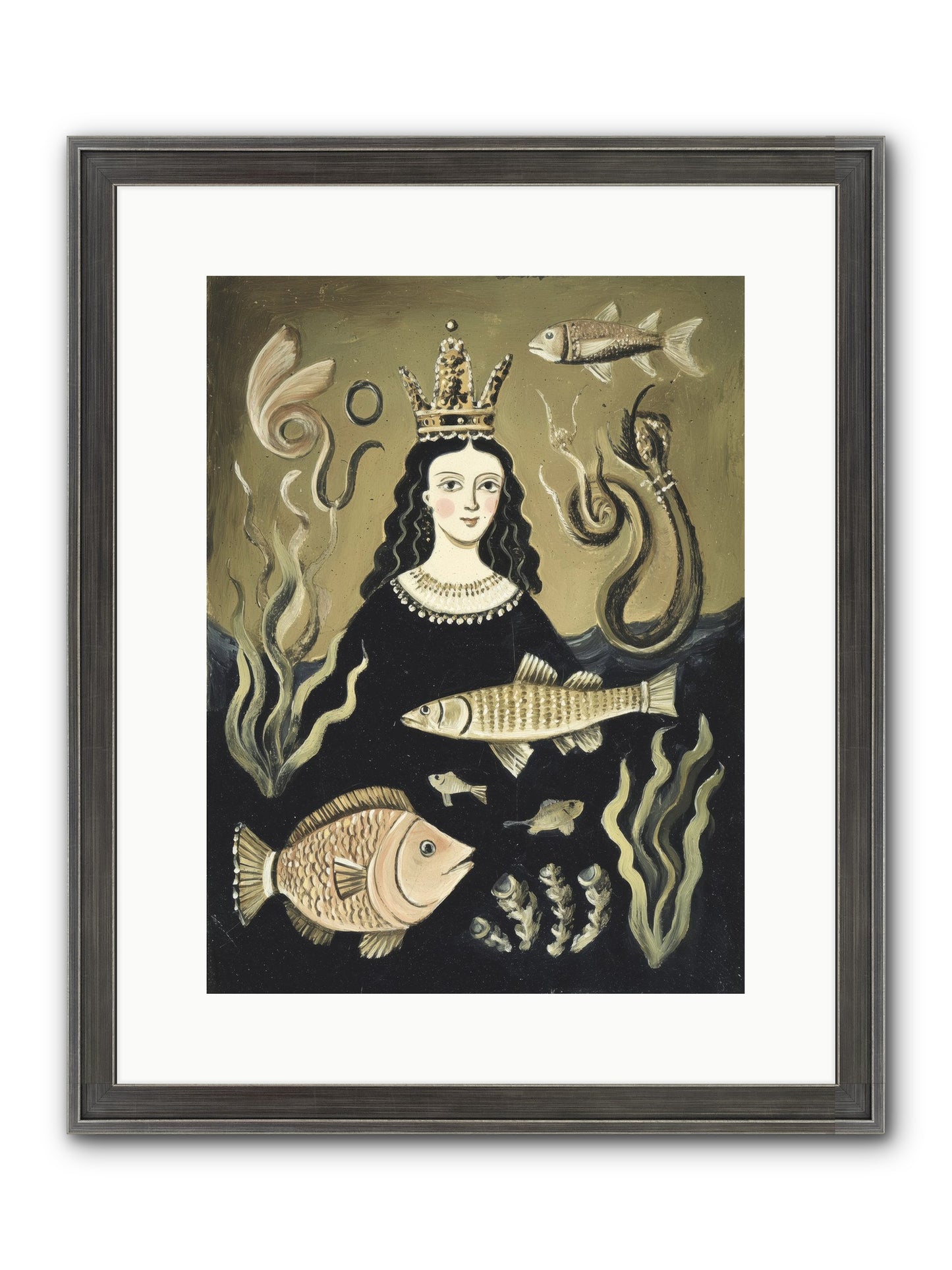 Imperial Waters Framed Print - Slimwoods Black/Silver 12x16