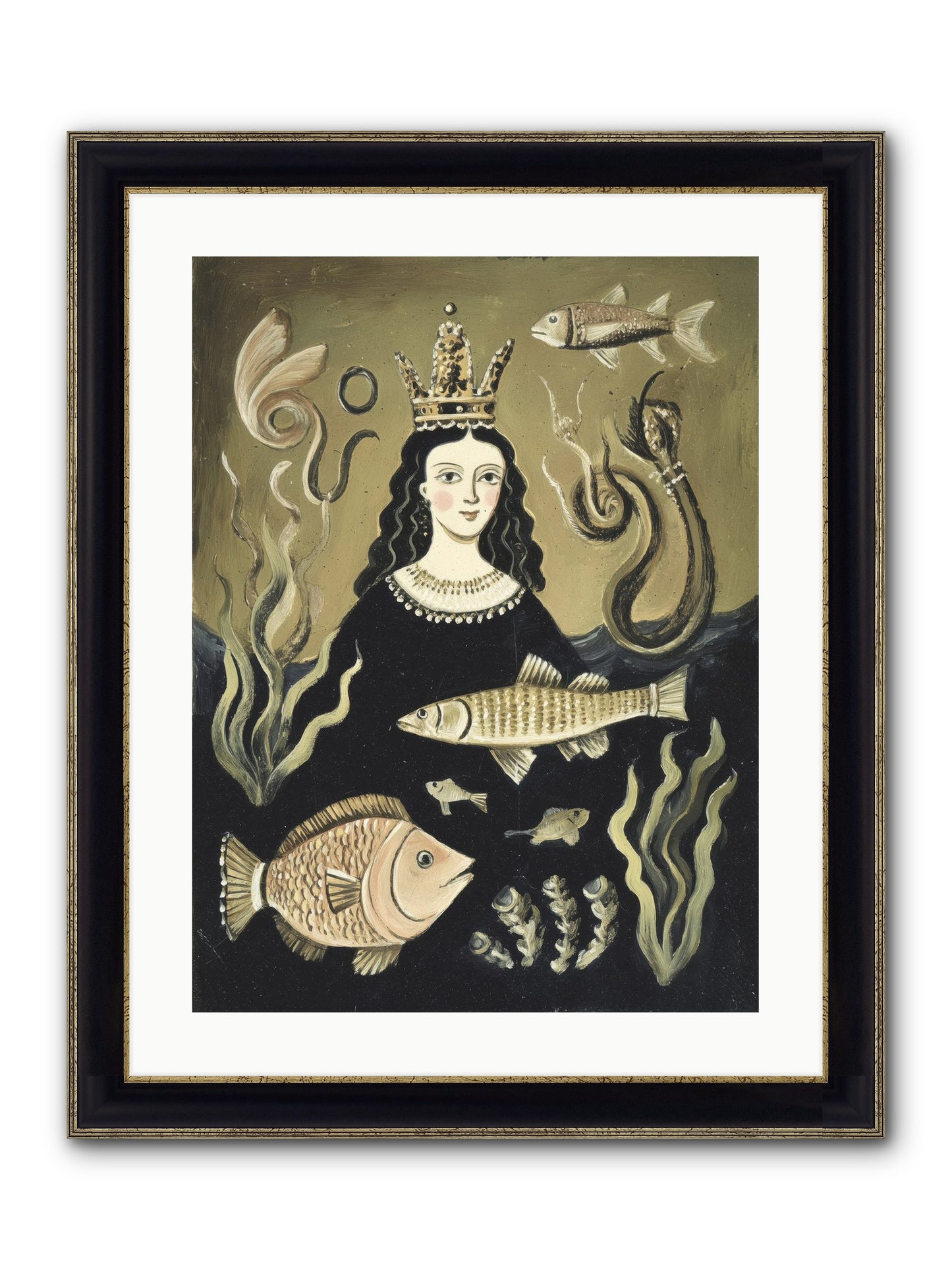 Imperial Waters Framed Print - Black & Gold 18x24