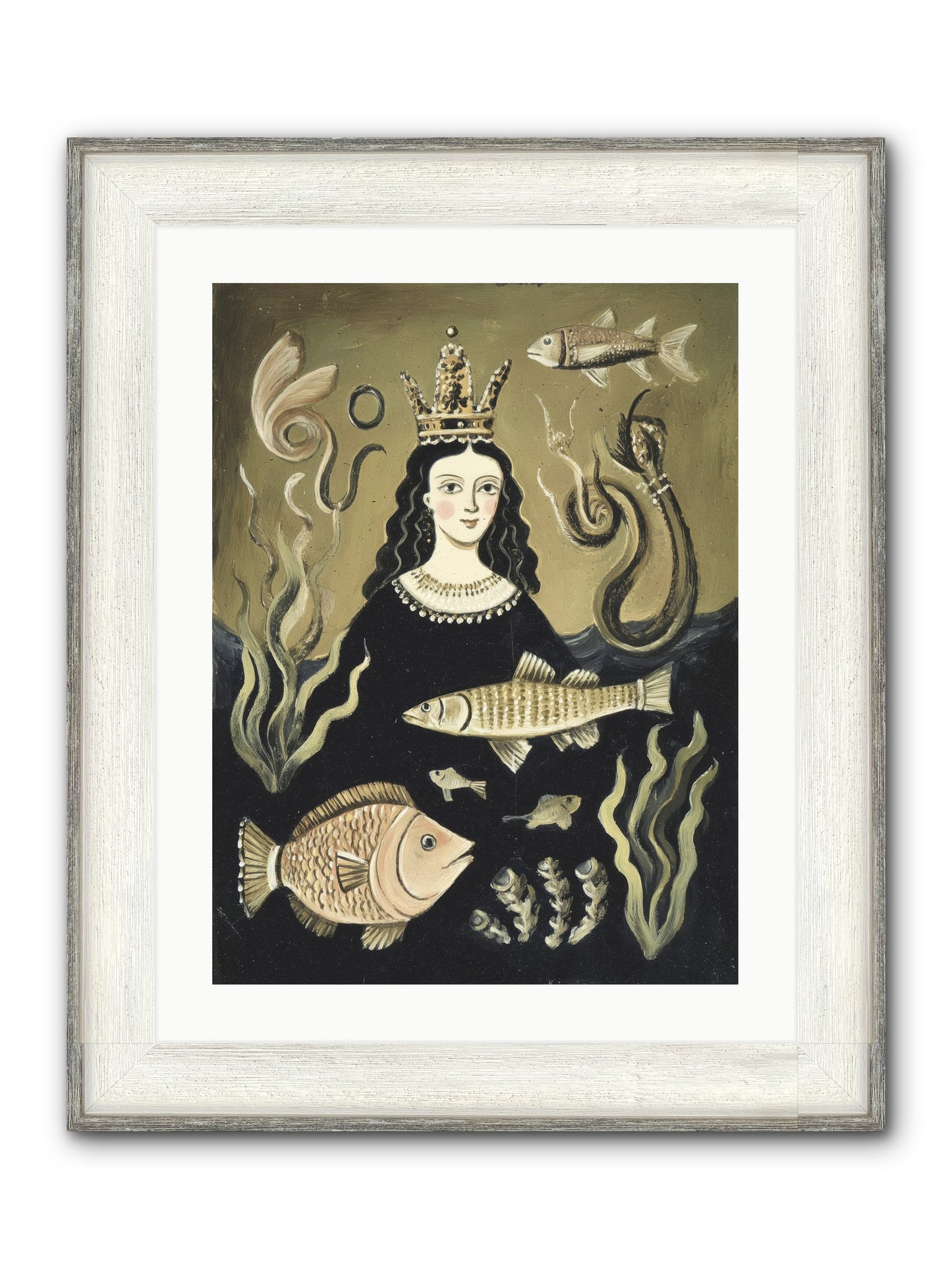 Imperial Waters Framed Print - Driftwood White 18x24