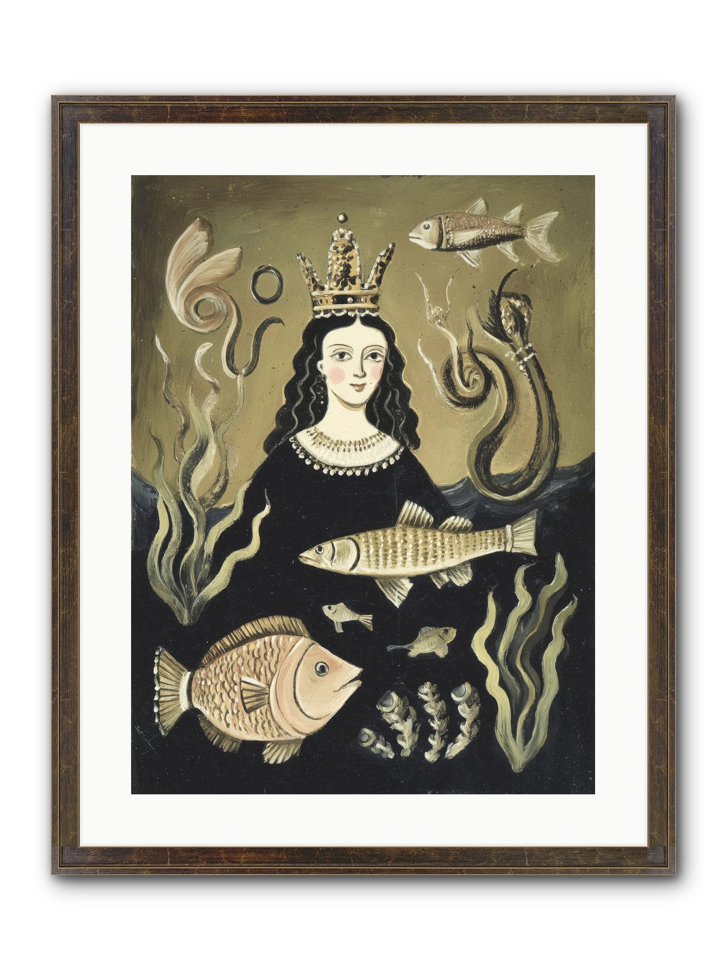 Imperial Waters Framed Print - Slimwoods Black/Gold 18x24