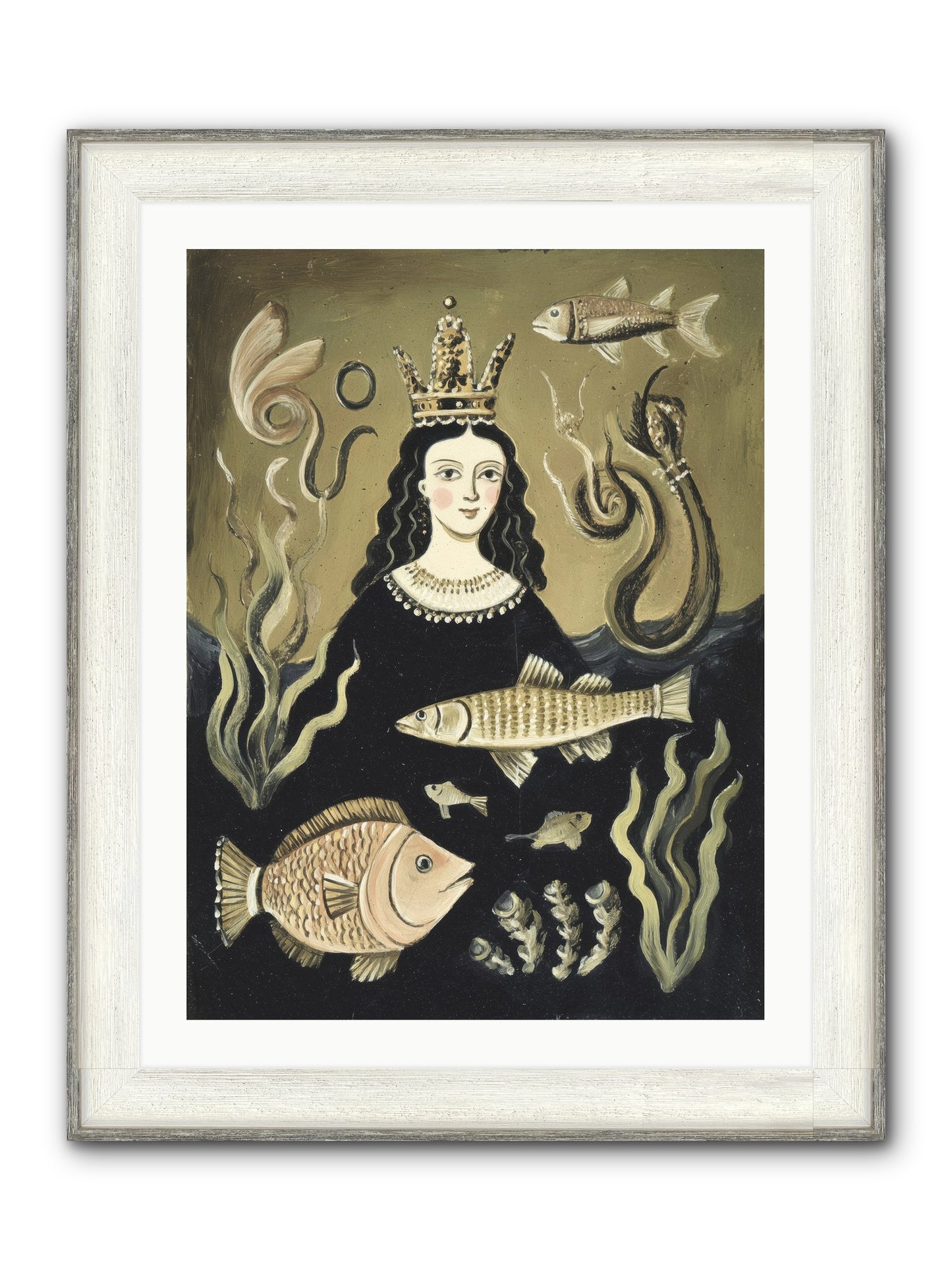Imperial Waters Framed Print - Driftwood White 24x32