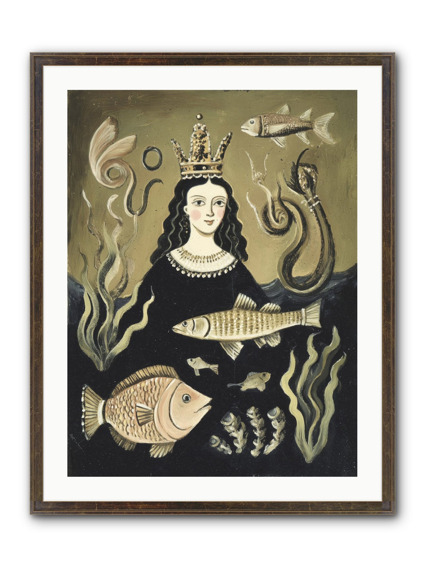 Imperial Waters Framed Print - Slimwoods Black/Gold 24x32