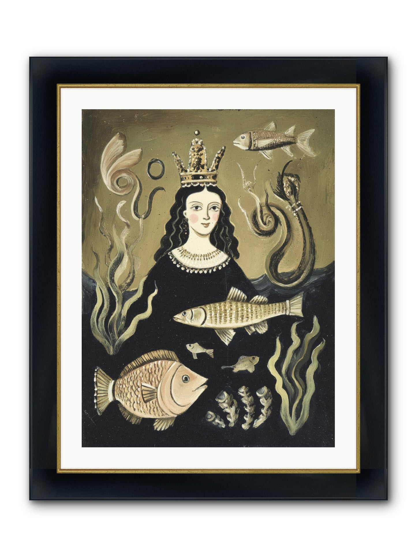 Imperial Waters Framed Print - Wide Black w/Gold 24x32