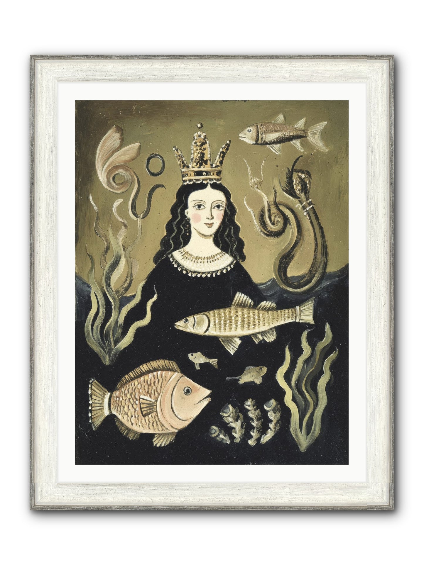 Imperial Waters Framed Print - Driftwood White 30x40