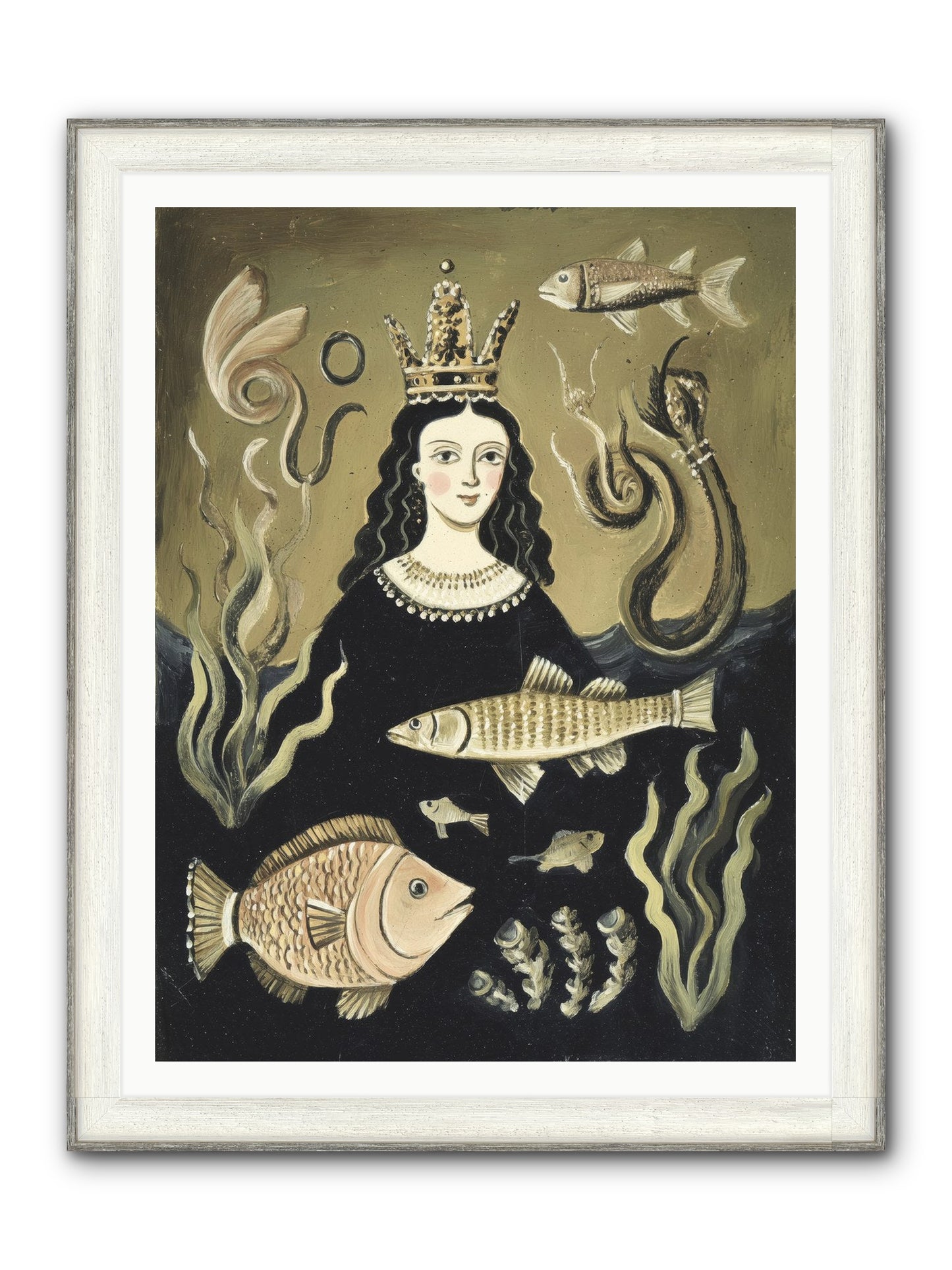 Imperial Waters Framed Print - Driftwood White 36x48