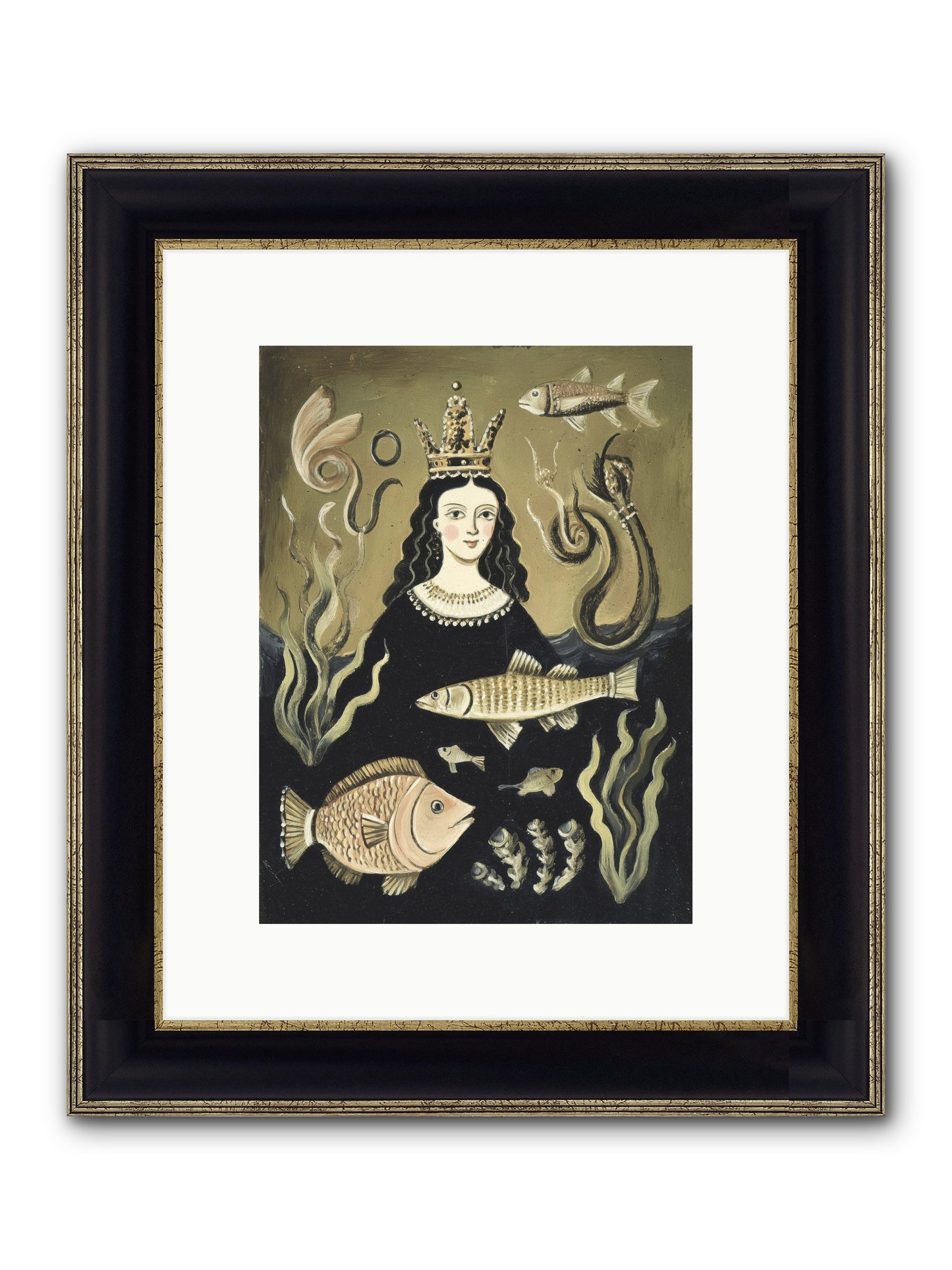 Imperial Waters Framed Print - Black & Gold 9x12